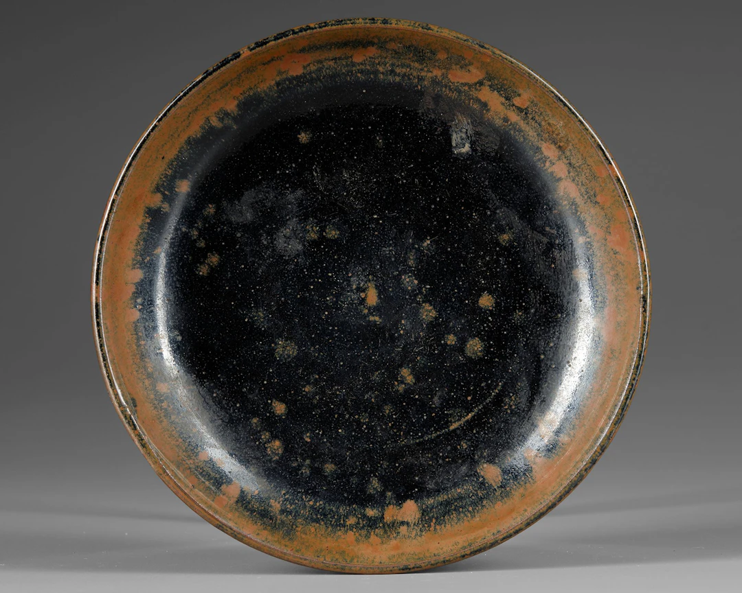 A CHINESE CIZHOU BLACK GLAZED RUSSET-SPLASHED BOWL, SONG DYNASTY (960-1279)
