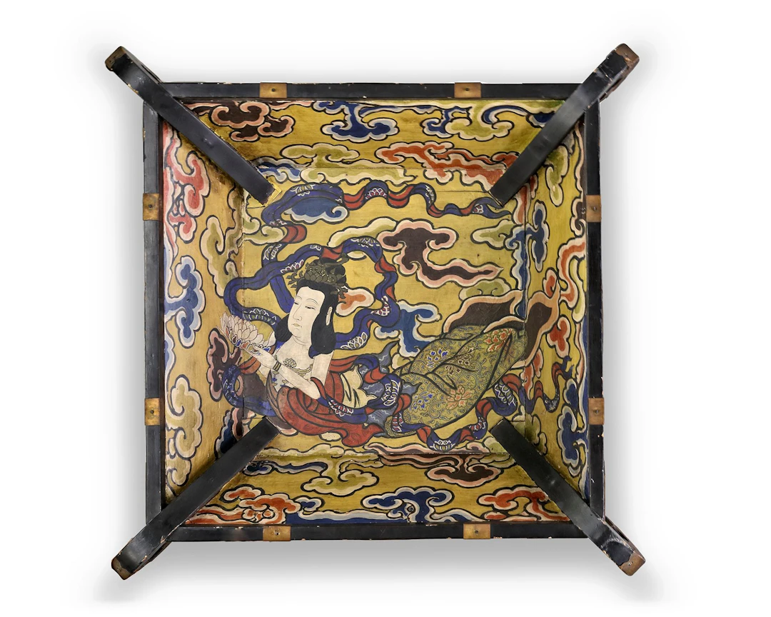 A SQUARE WOODEN CANOPY (TENGAI), 19TH CENTURY