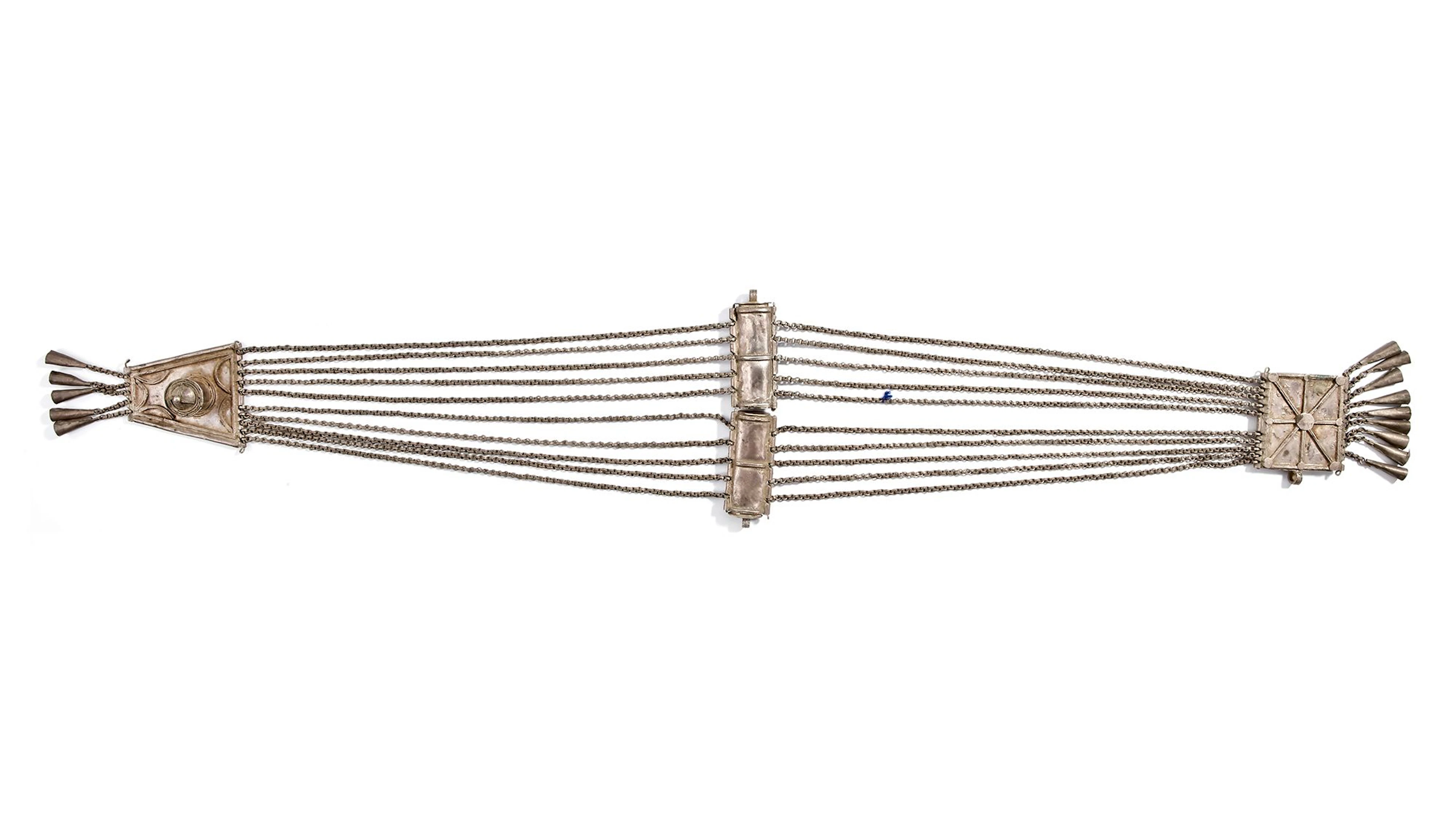 AN OTTOMAN SILVER BELT, 19TH CENTURY