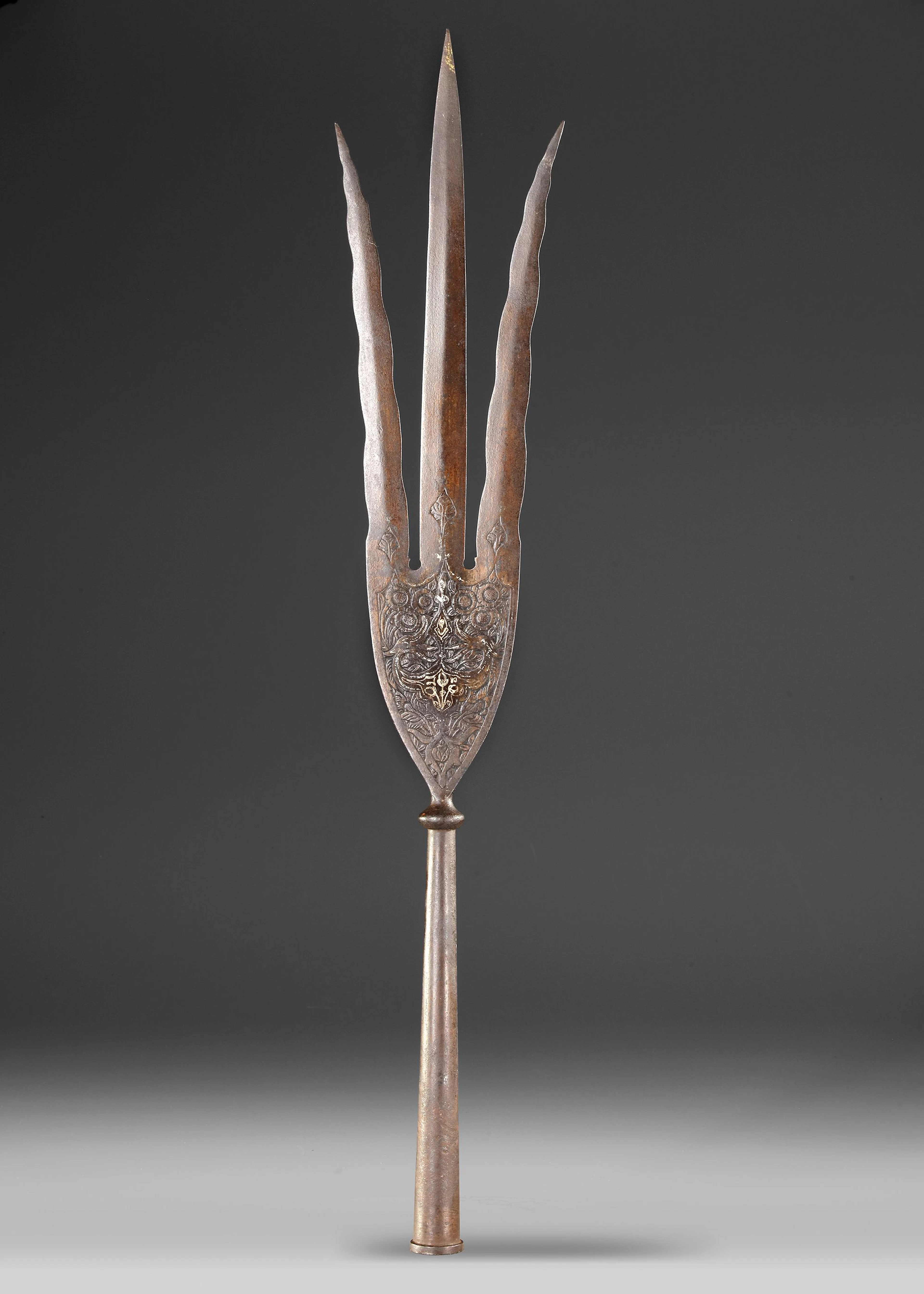 A PERSIAN THREE-PRONGED ʿALAM, ZAND DYNASTY