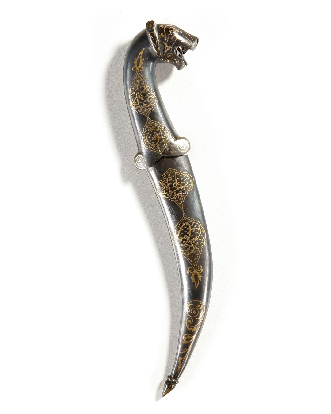 A PERSIAN STEEL DAGGER (KHANJAR), PERSIA 20TH CENTURY