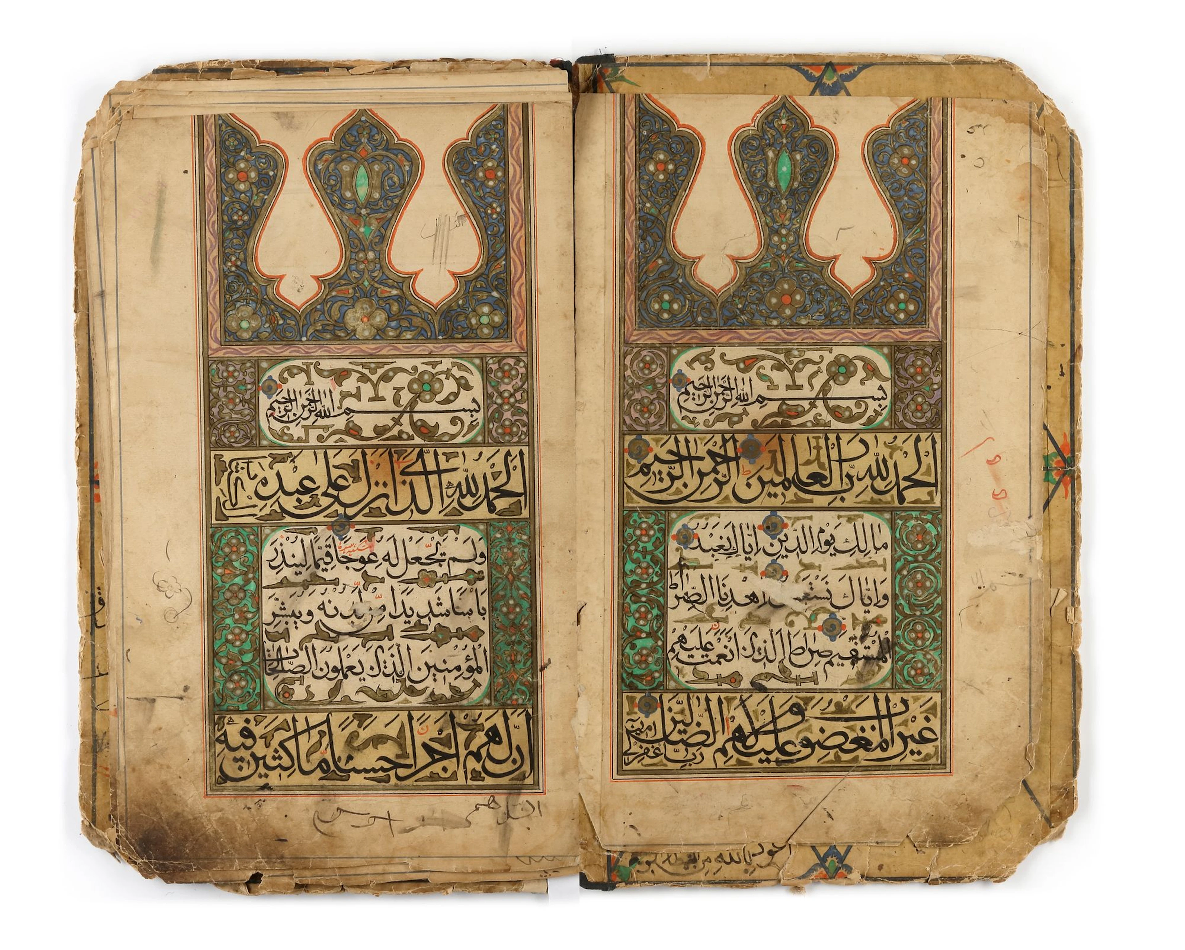 A QURAN SECTION, CENTRAL ASIA DATED 1301 AH/1883 AD