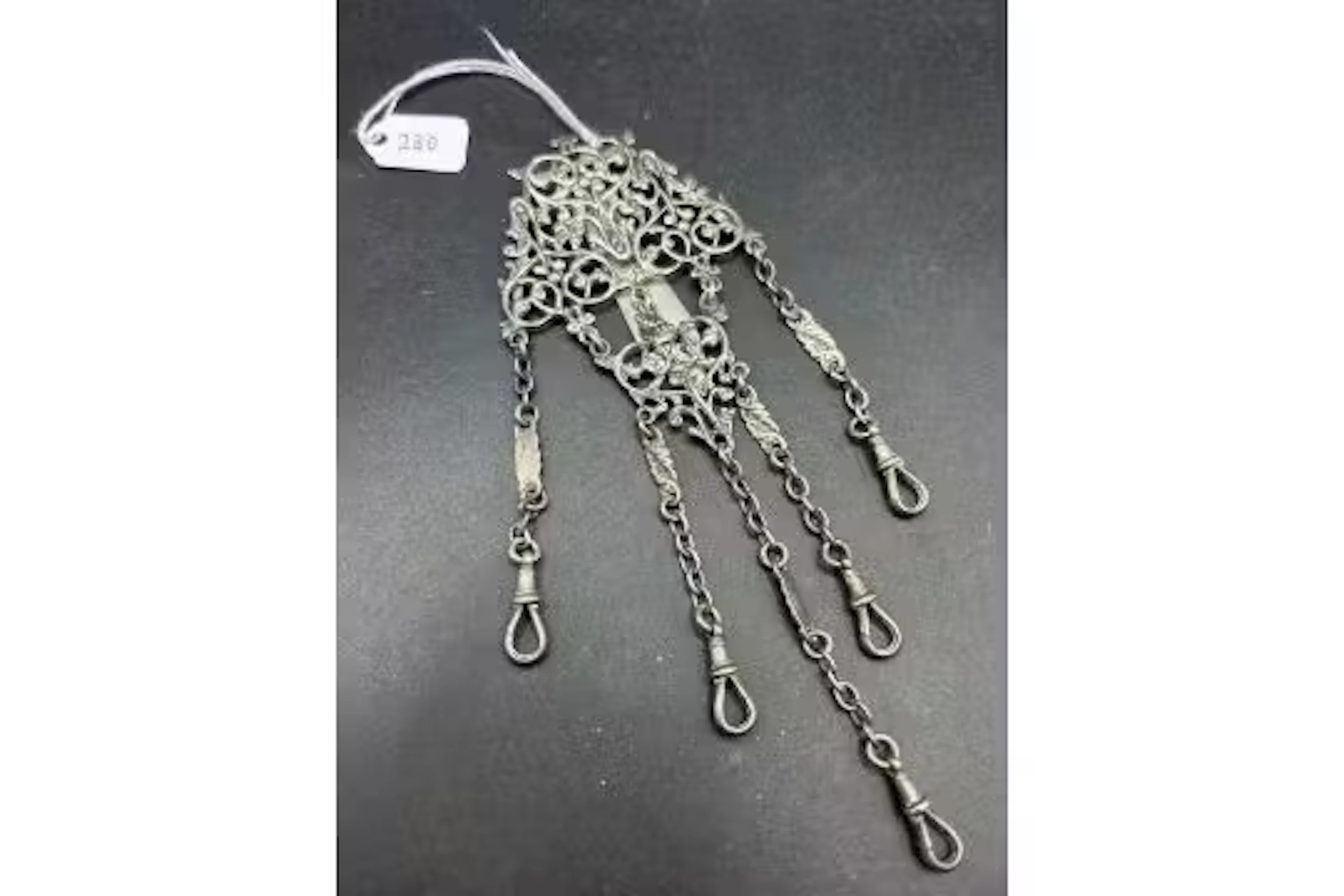A silver Chatelaine 46 gms