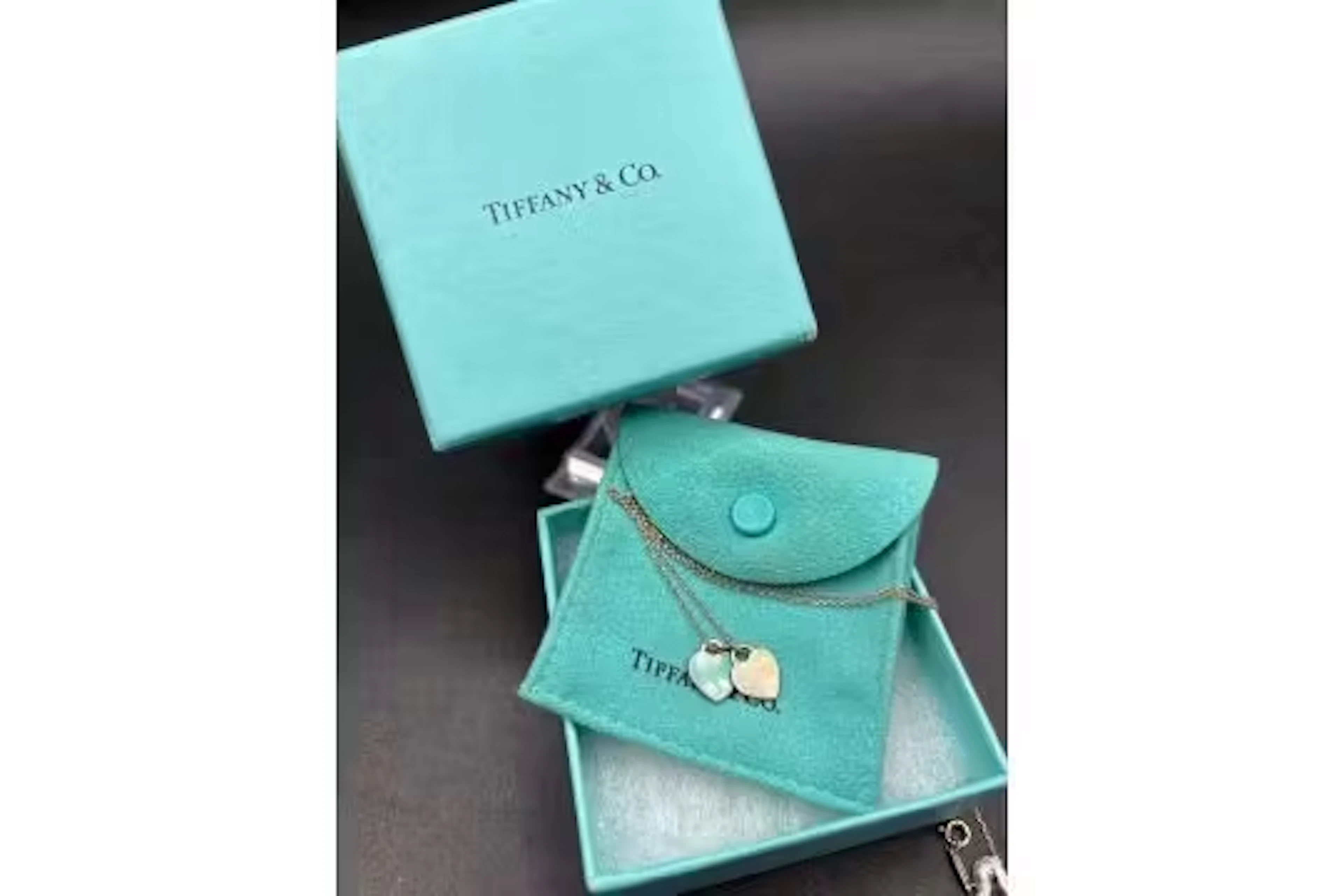 A TIFFANY and Co silver necklace 16 inch boxed