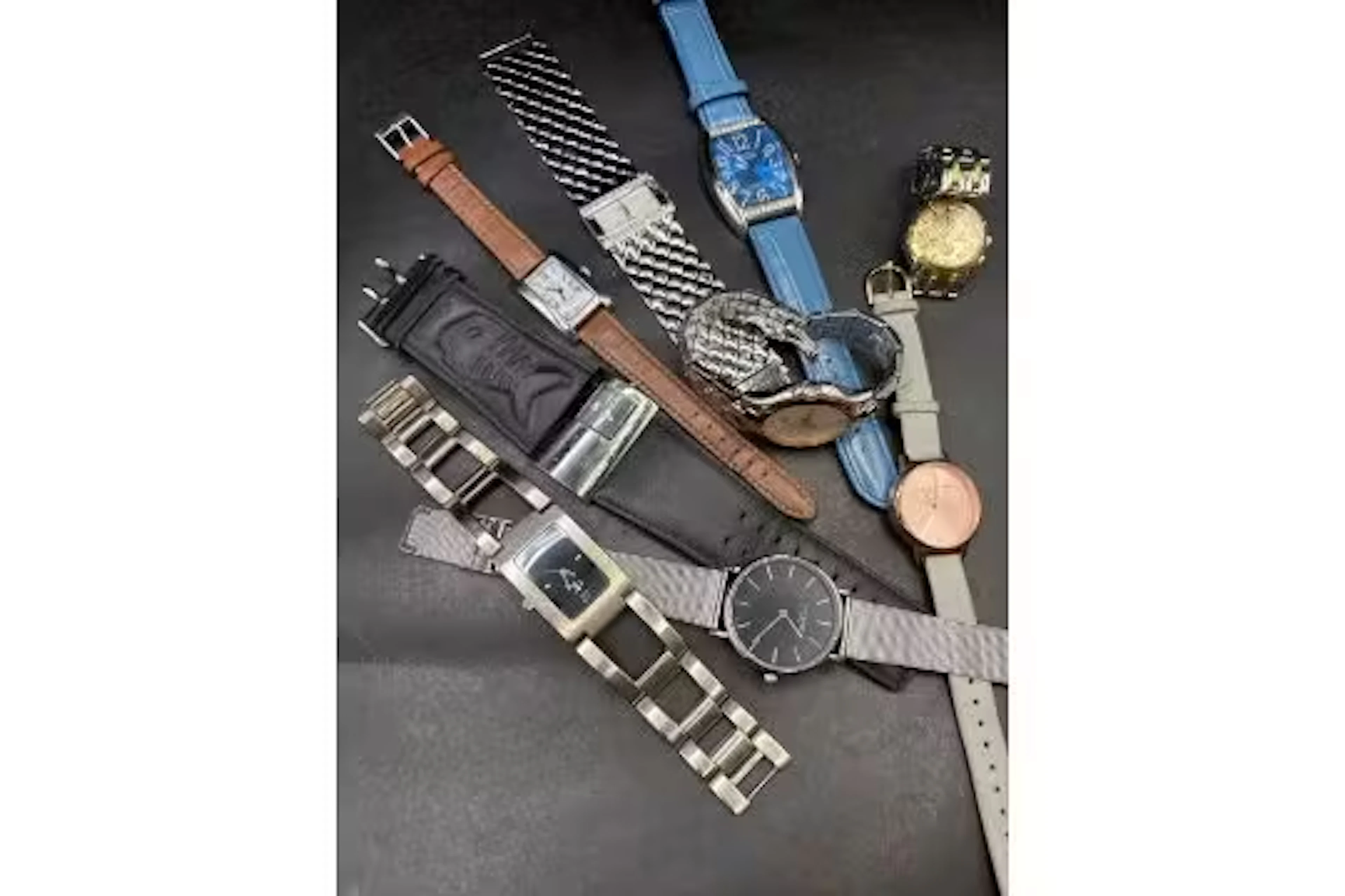 Nine assorted gents wrist watches
