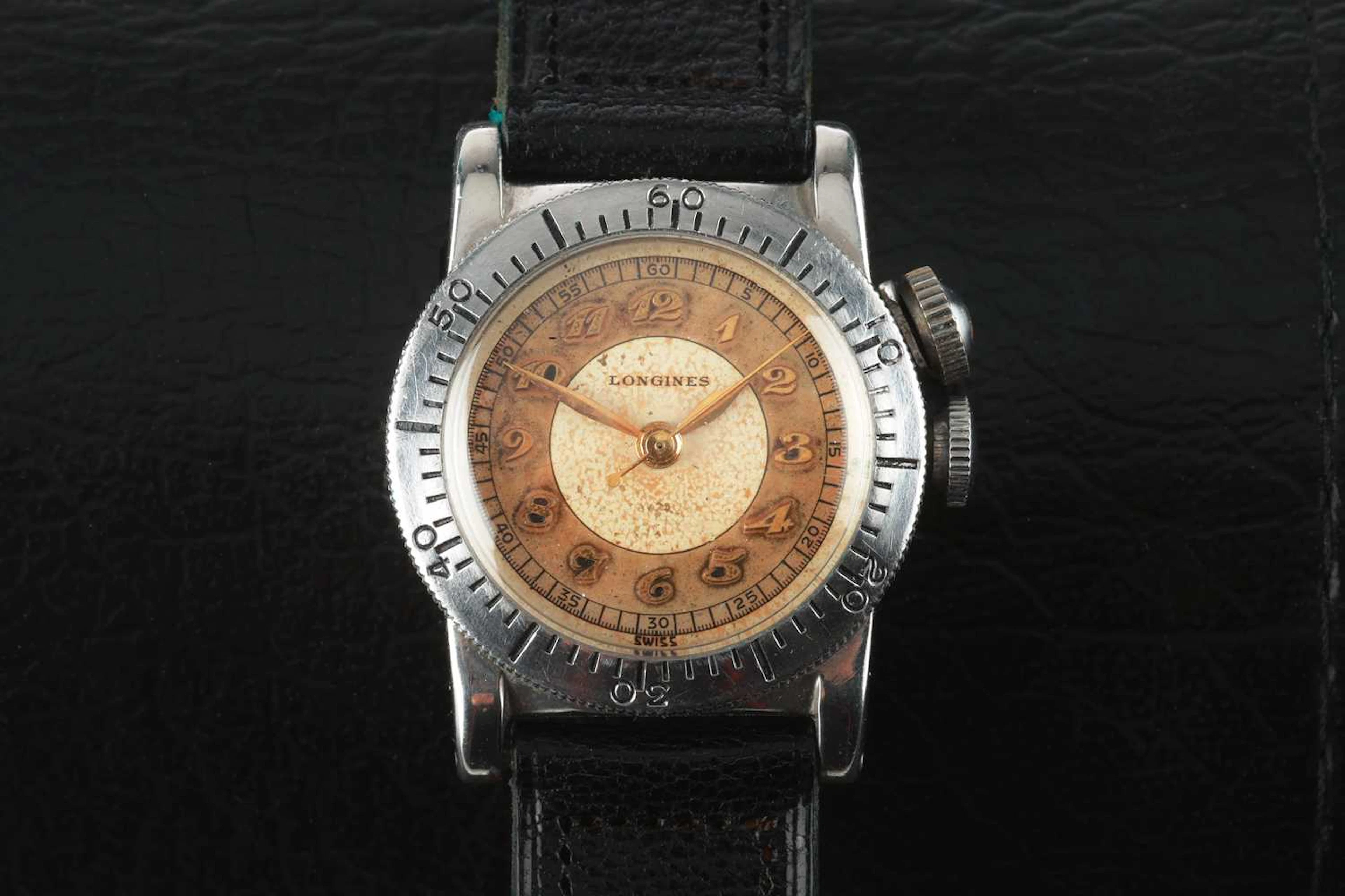 A Longines Weems Hand-Winding Wristwatch