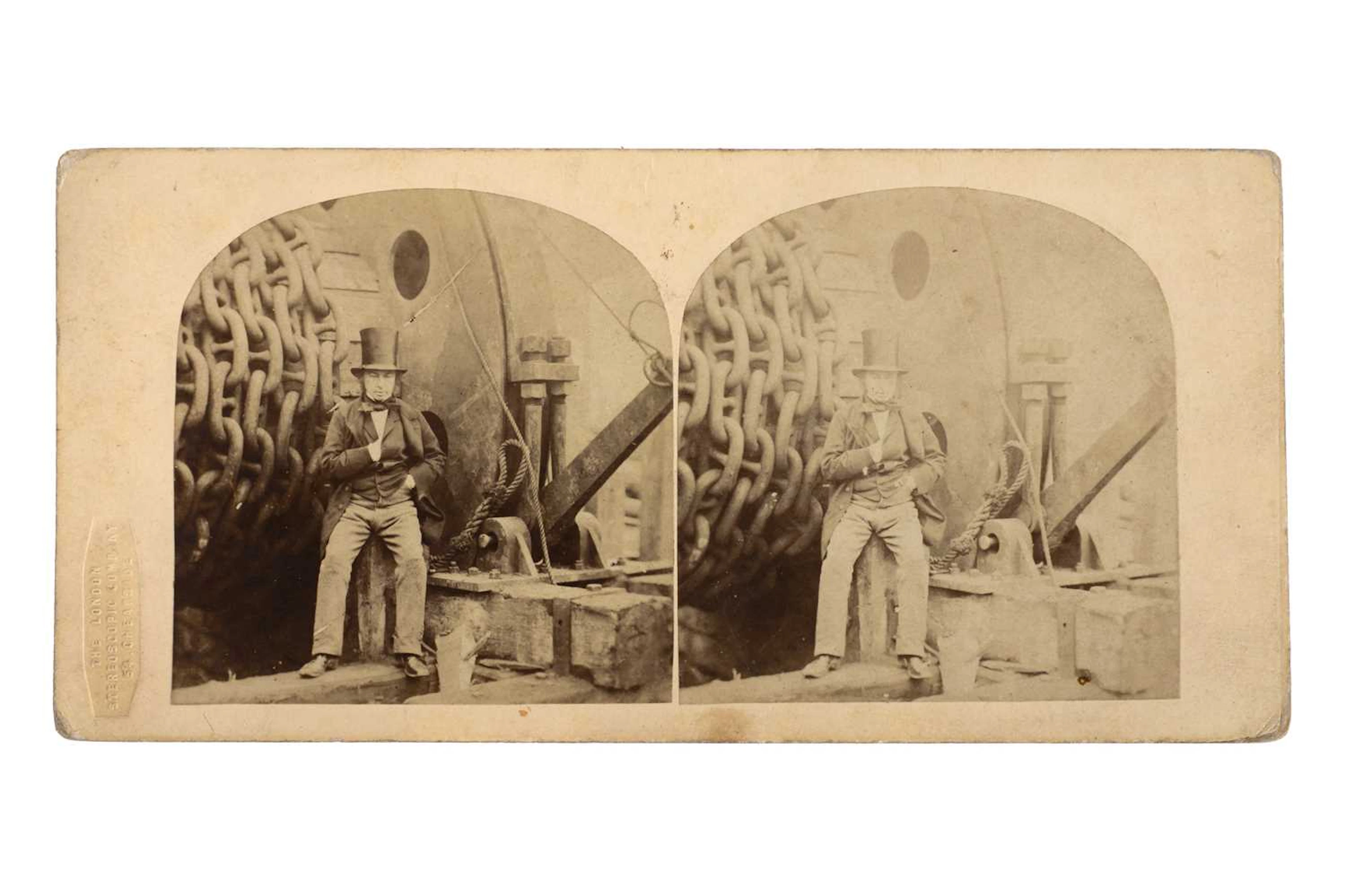BRUNEL, Isambard Kingdom, Stereoscopic Card