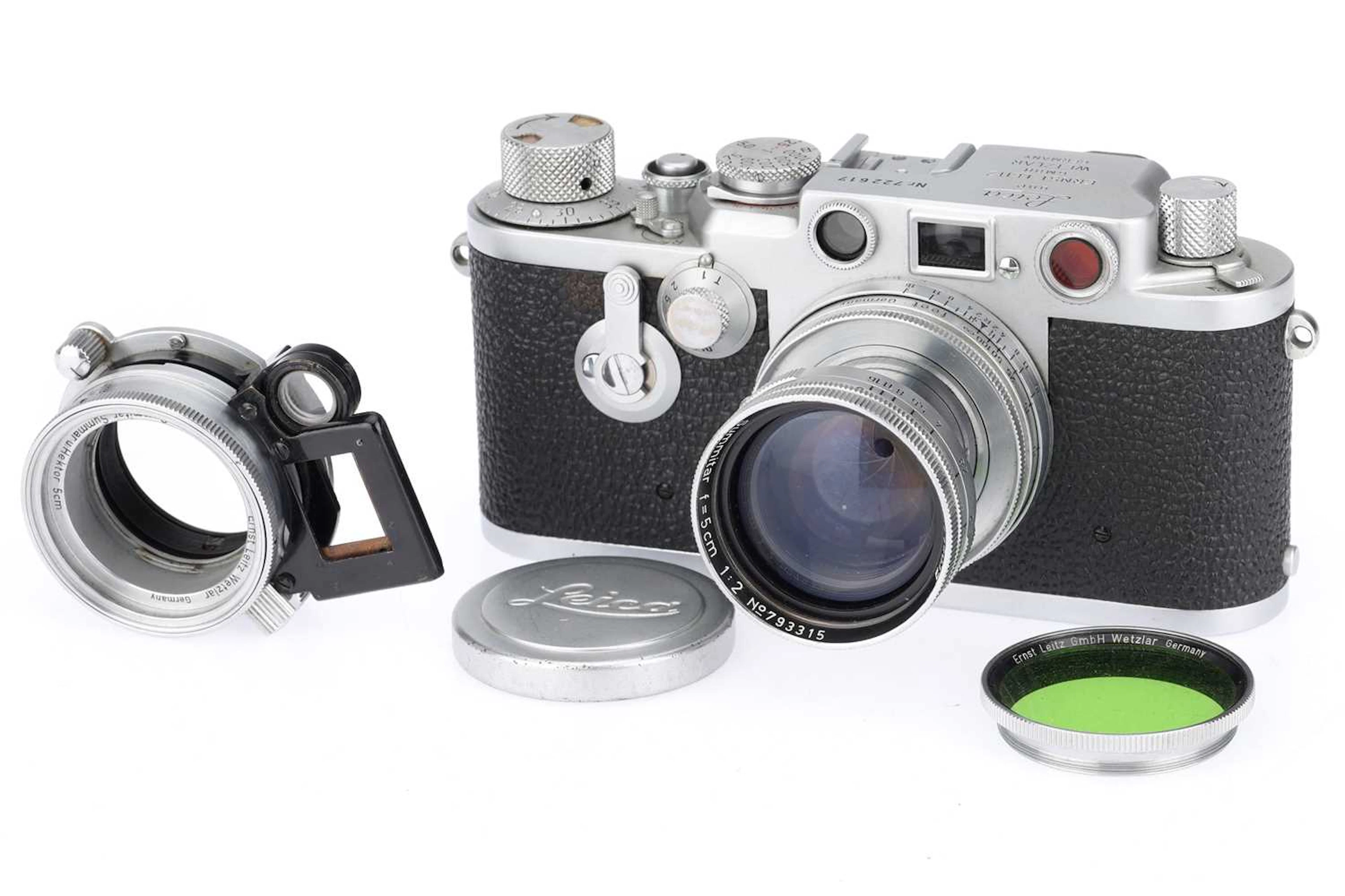 A Leica IIIf Self-Timer 35mm Rangefinder Camera