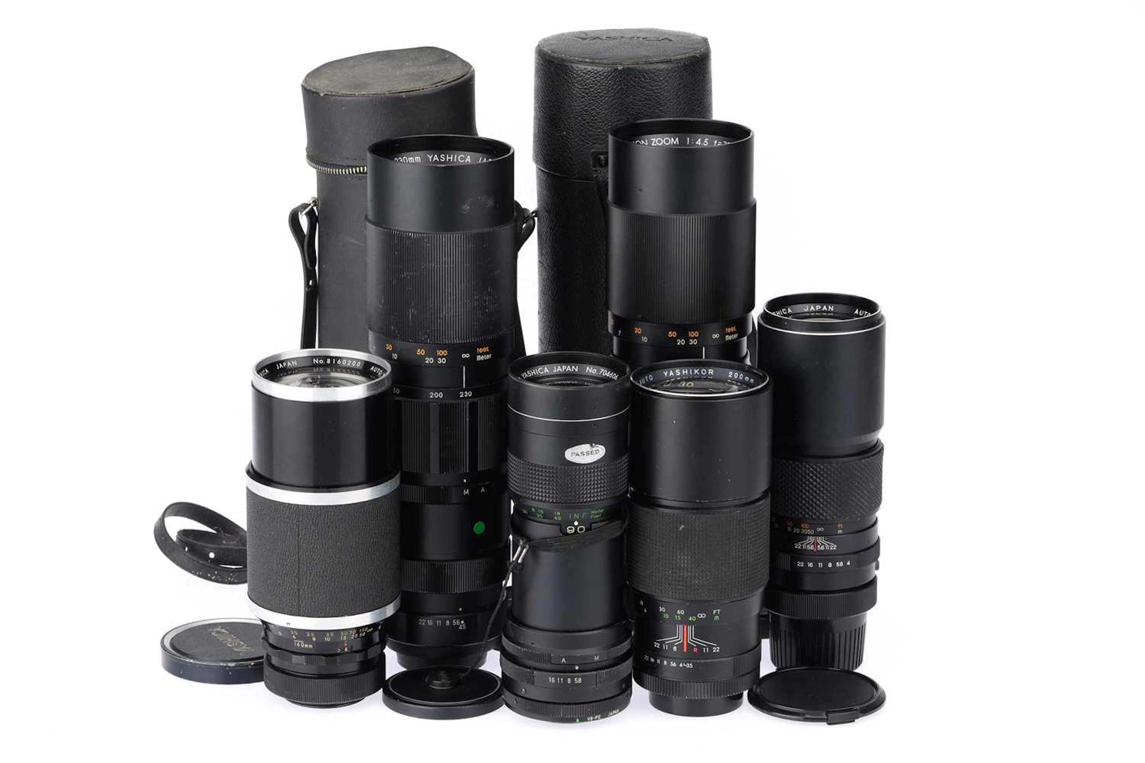 ꩜ A Selection of Yashica M42 Screw Mount Telephoto & Zoom Lenses