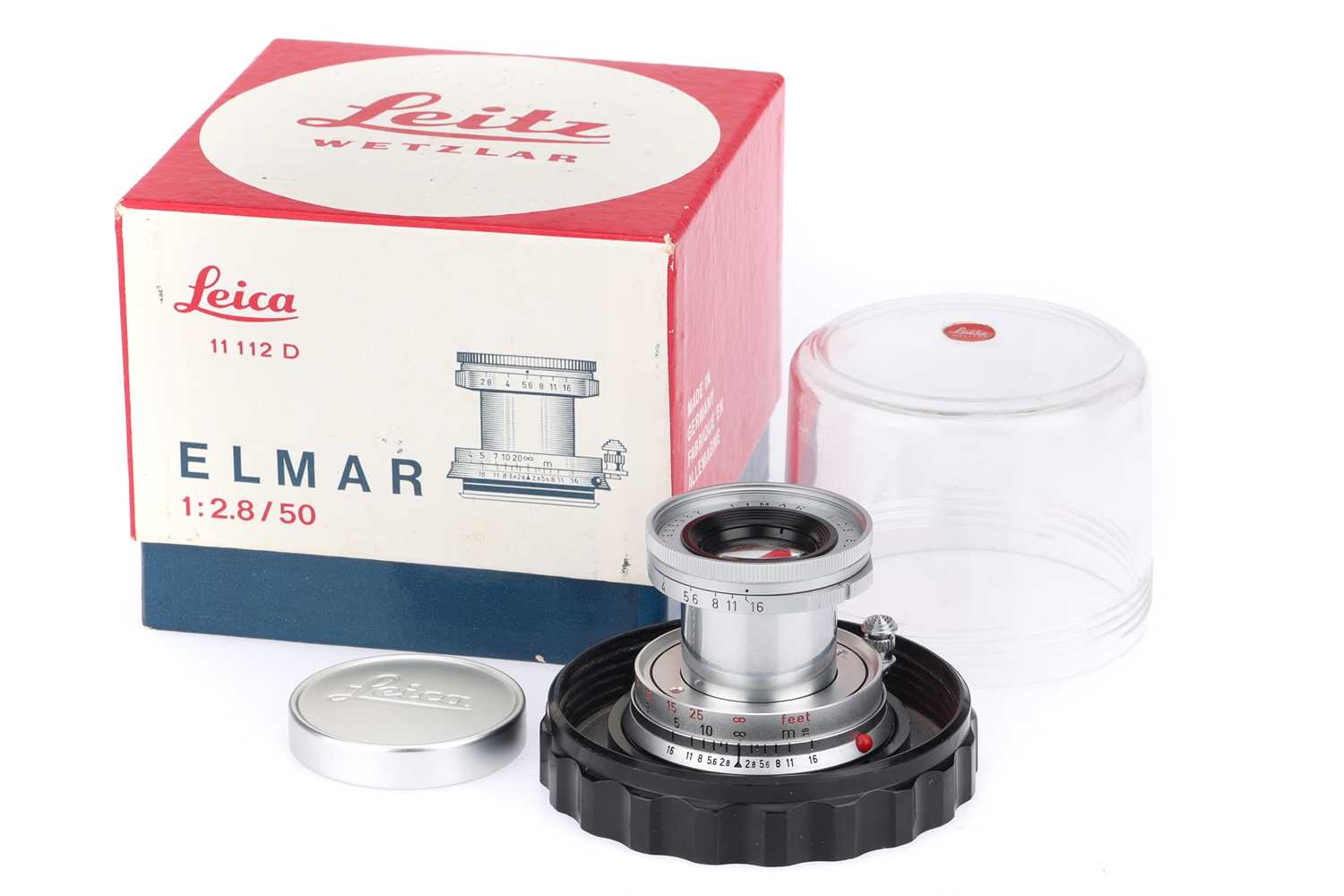 A Leitz Leica Elmar 50mm f/2.8 Collapsible Lens