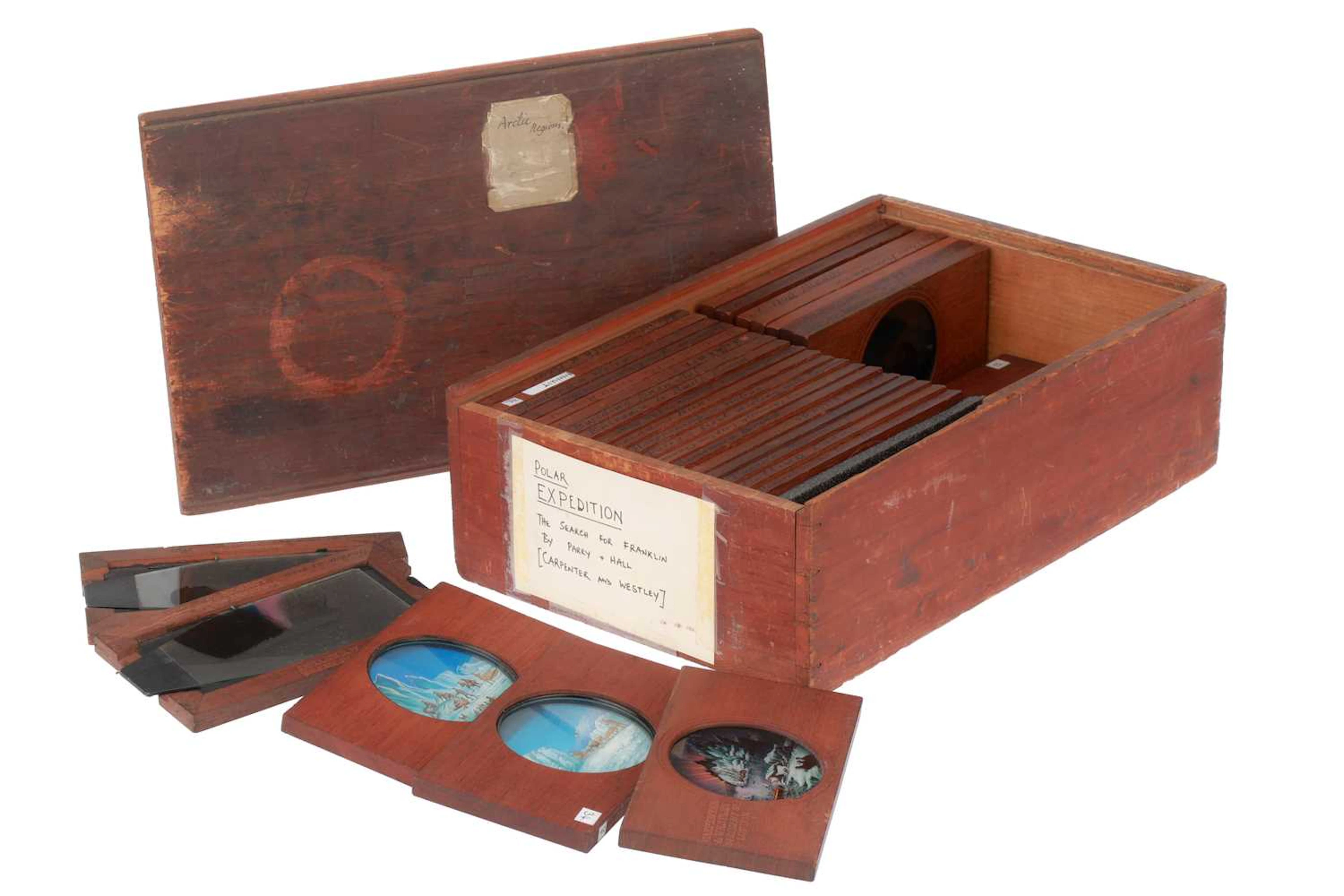 Magic Lantern Slide Collection Of Franklin Expedition and Polar Interest.