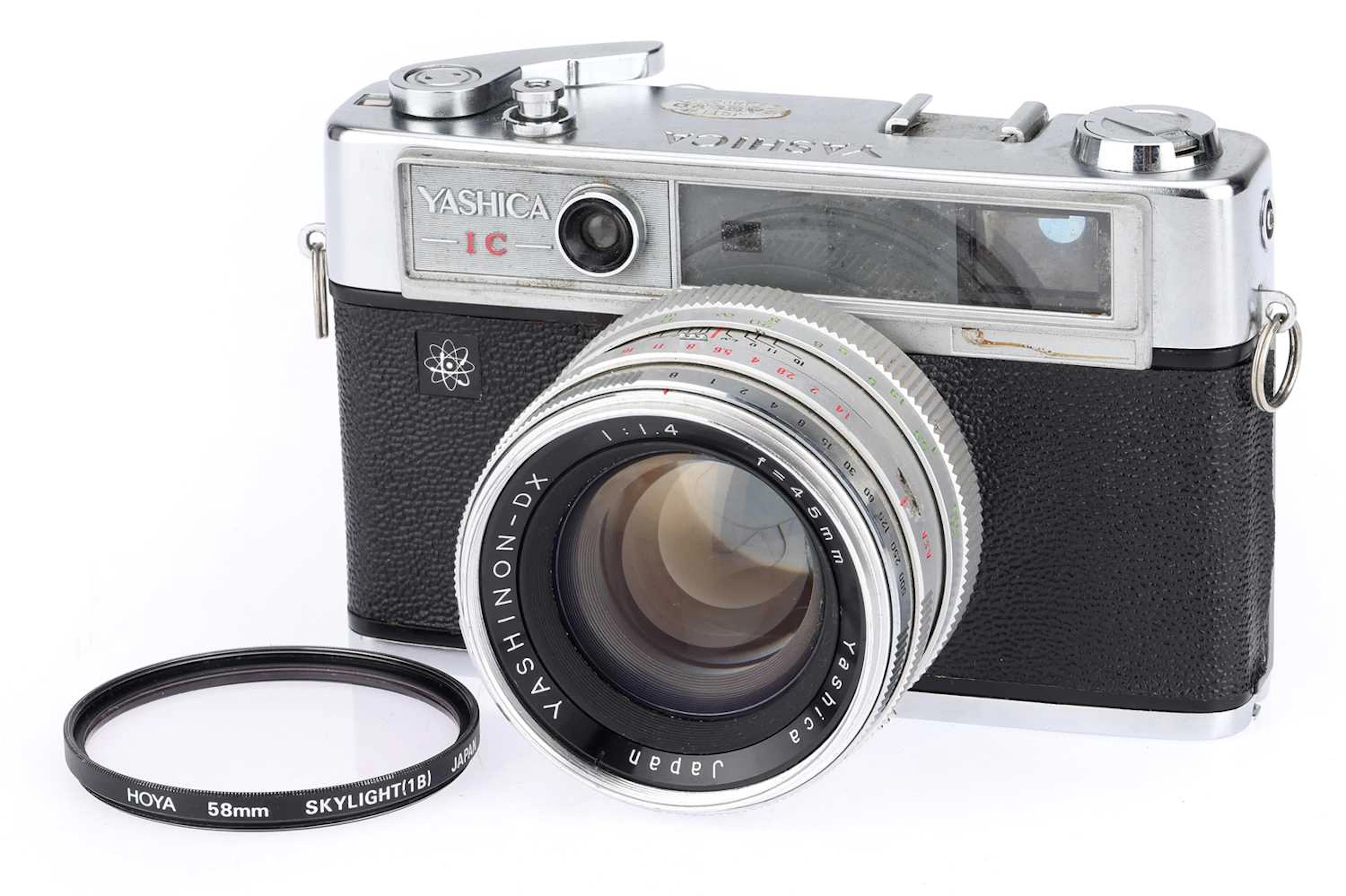 A Yashica Lynx 14E 35mm Rangefinder Camera
