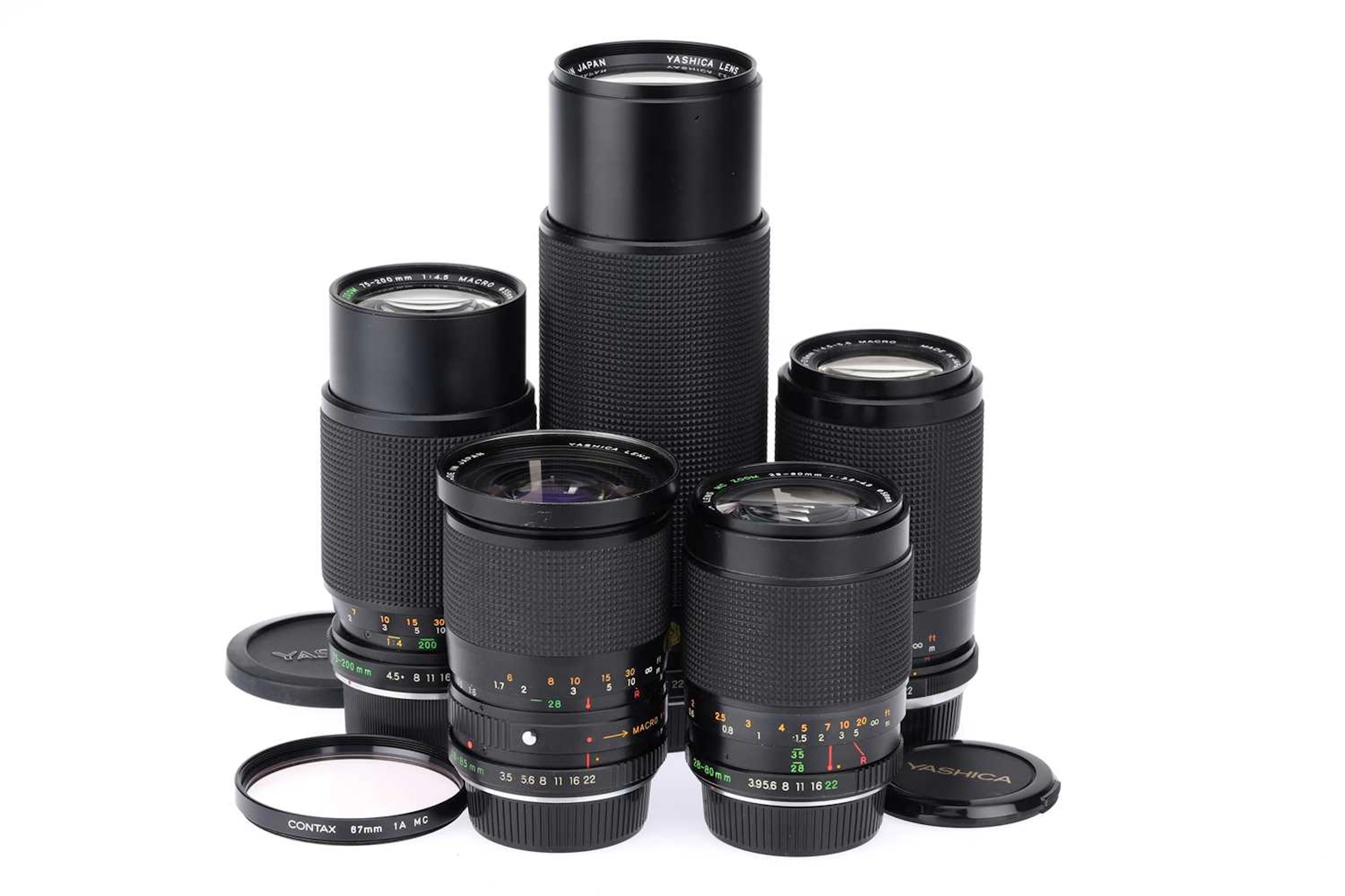 A Selection of Yashica ML / MC Series Zoom Lenses
