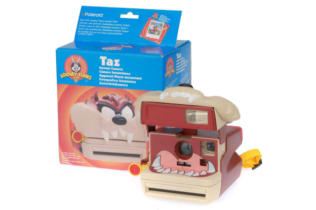 A Polaroid Looney Tunes Taz Instant Camera