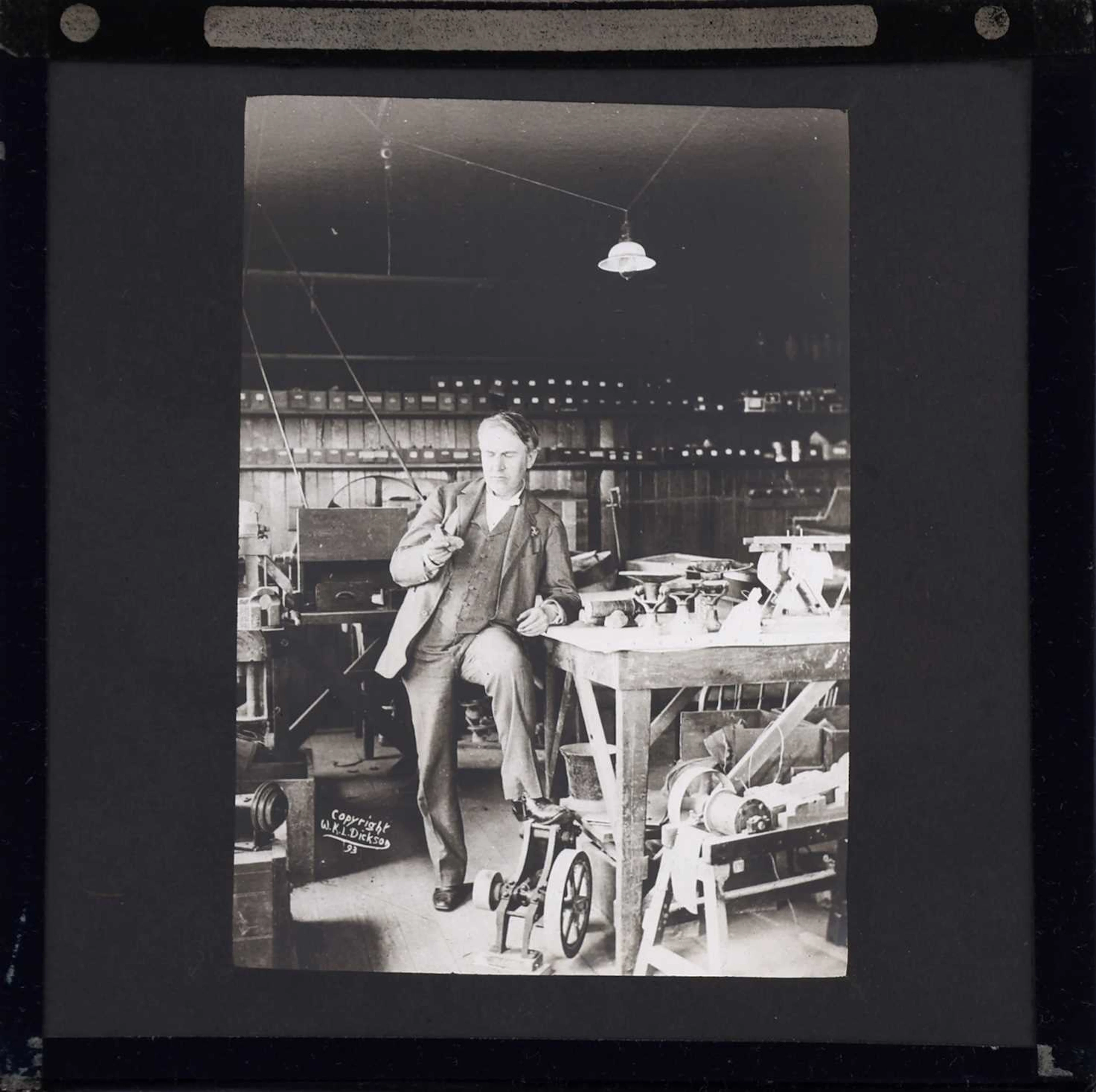 Lantern Slides, Thomas Edison