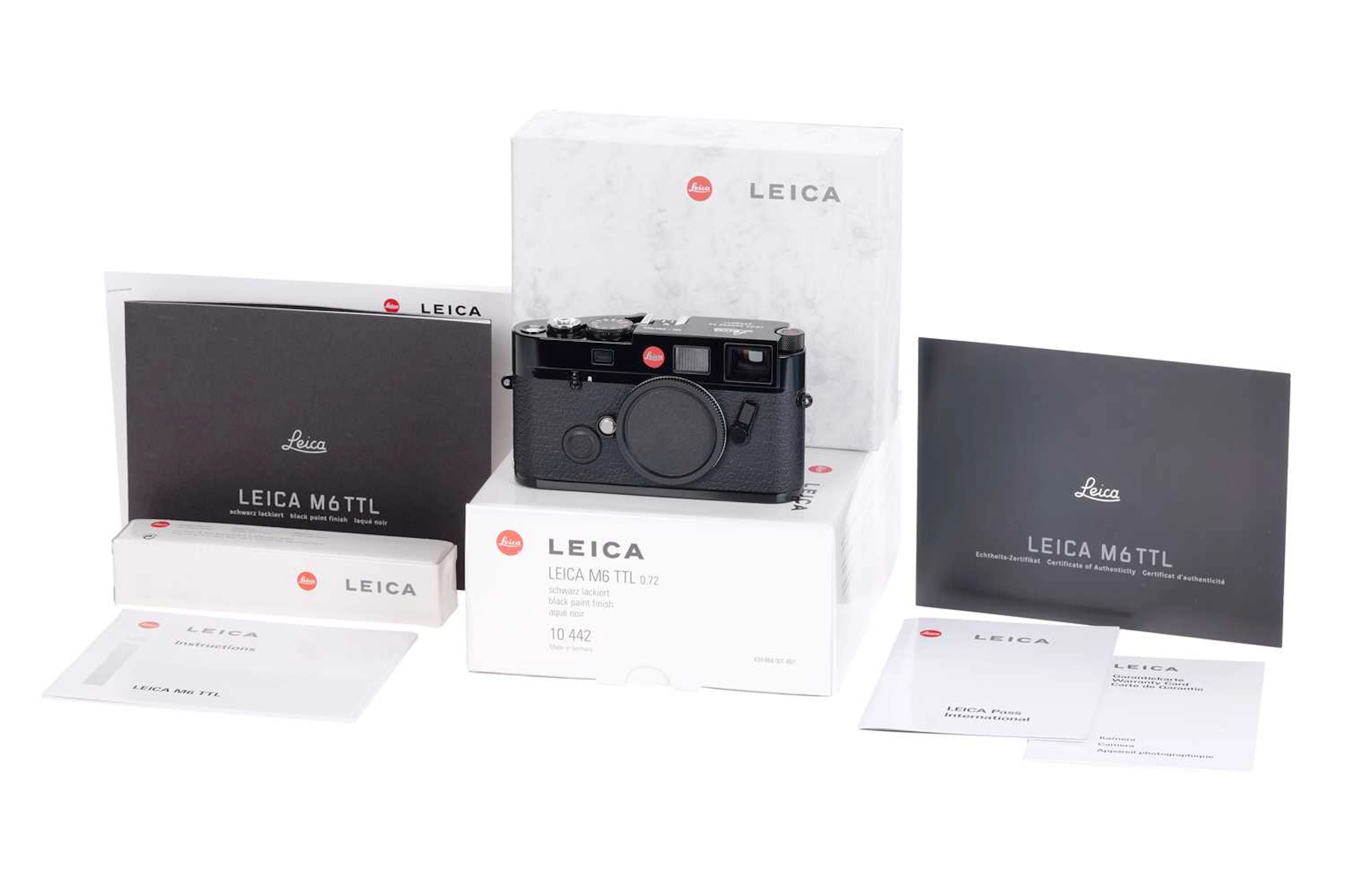 A Leica M6 TTL 0.72 'Millennium' Rangefinder Camera Body