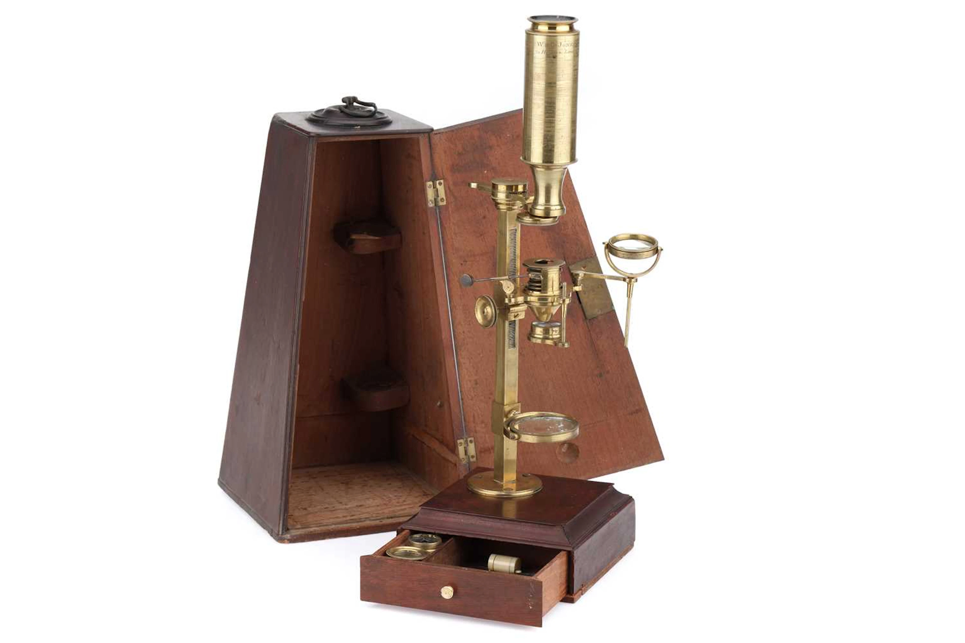 W & S Jones Improved Compound Microscope
