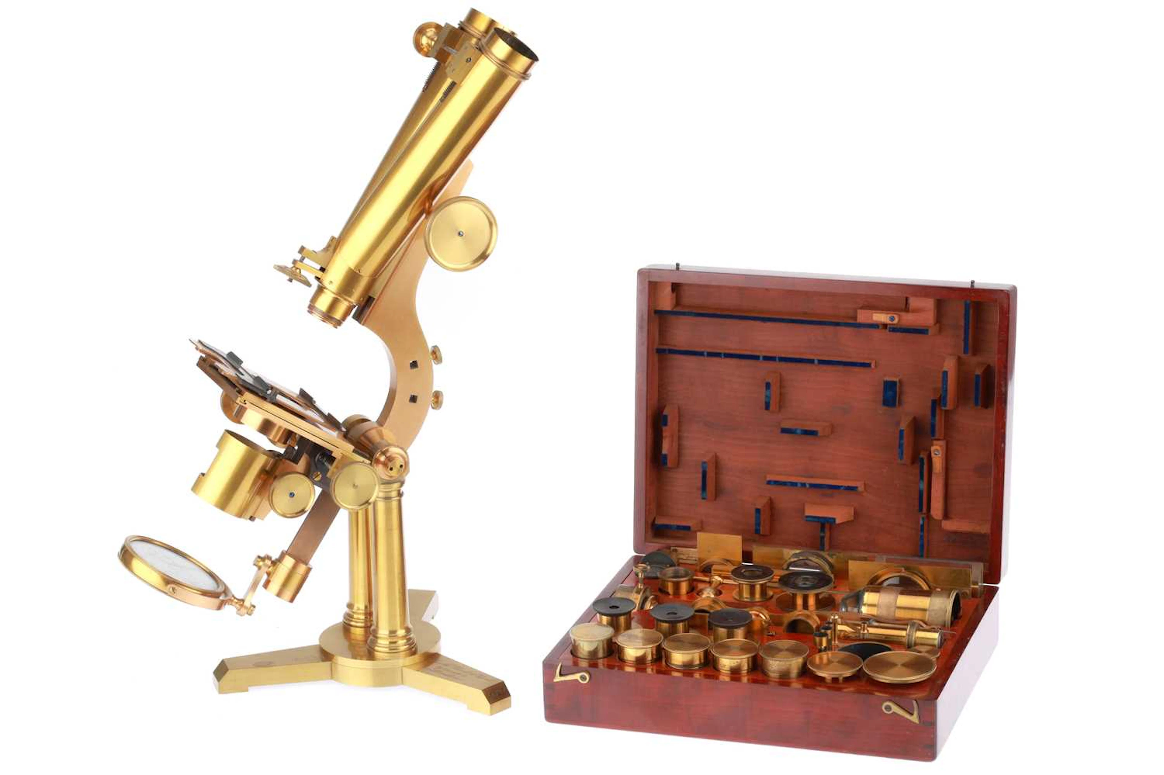 Large No.1 Binocular Microscope, Smith, Beck & Beck