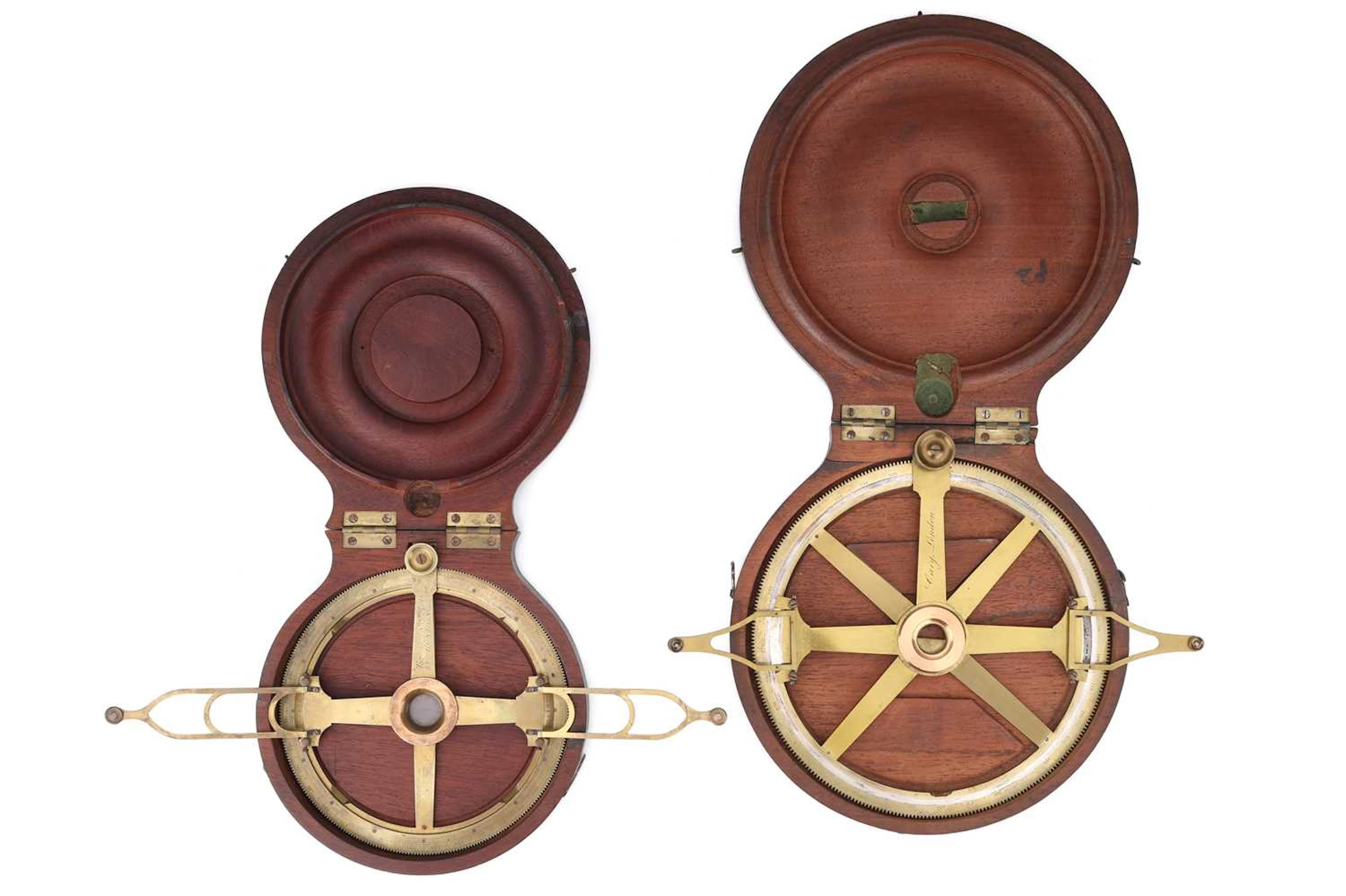 2 19th Century Swing Arm Protractors