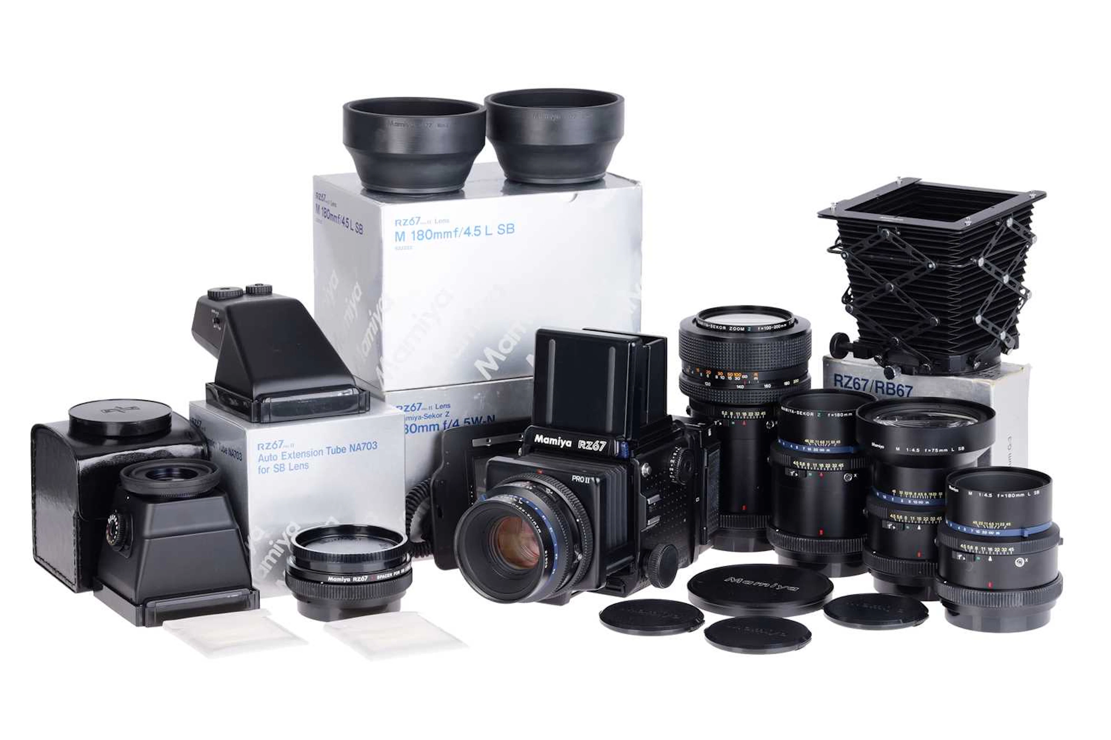 A Mamiya RZ67 Pro II Medium Format Camera Outfit