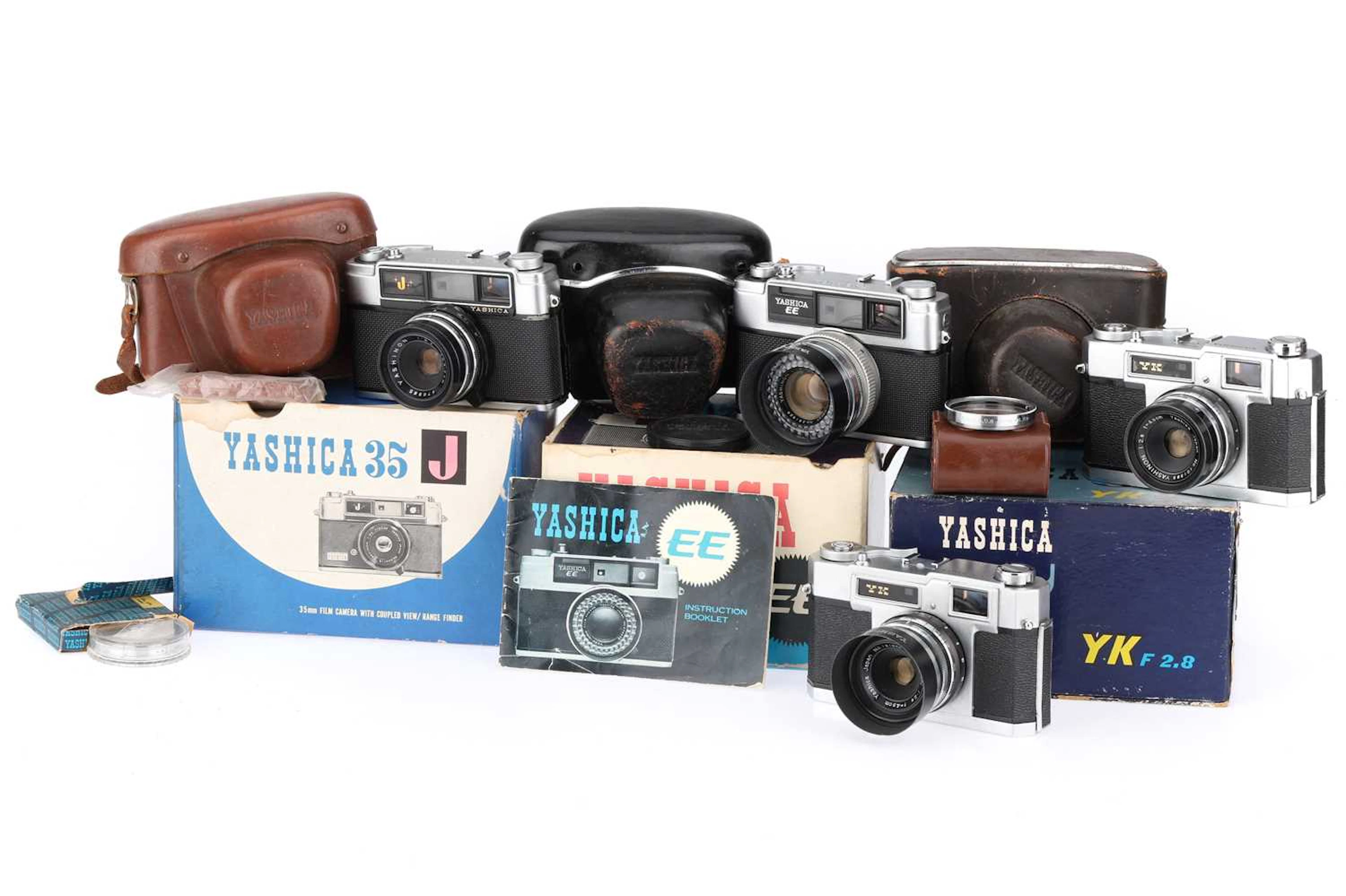 Two Yashica YK 35mm Rangefinder Cameras