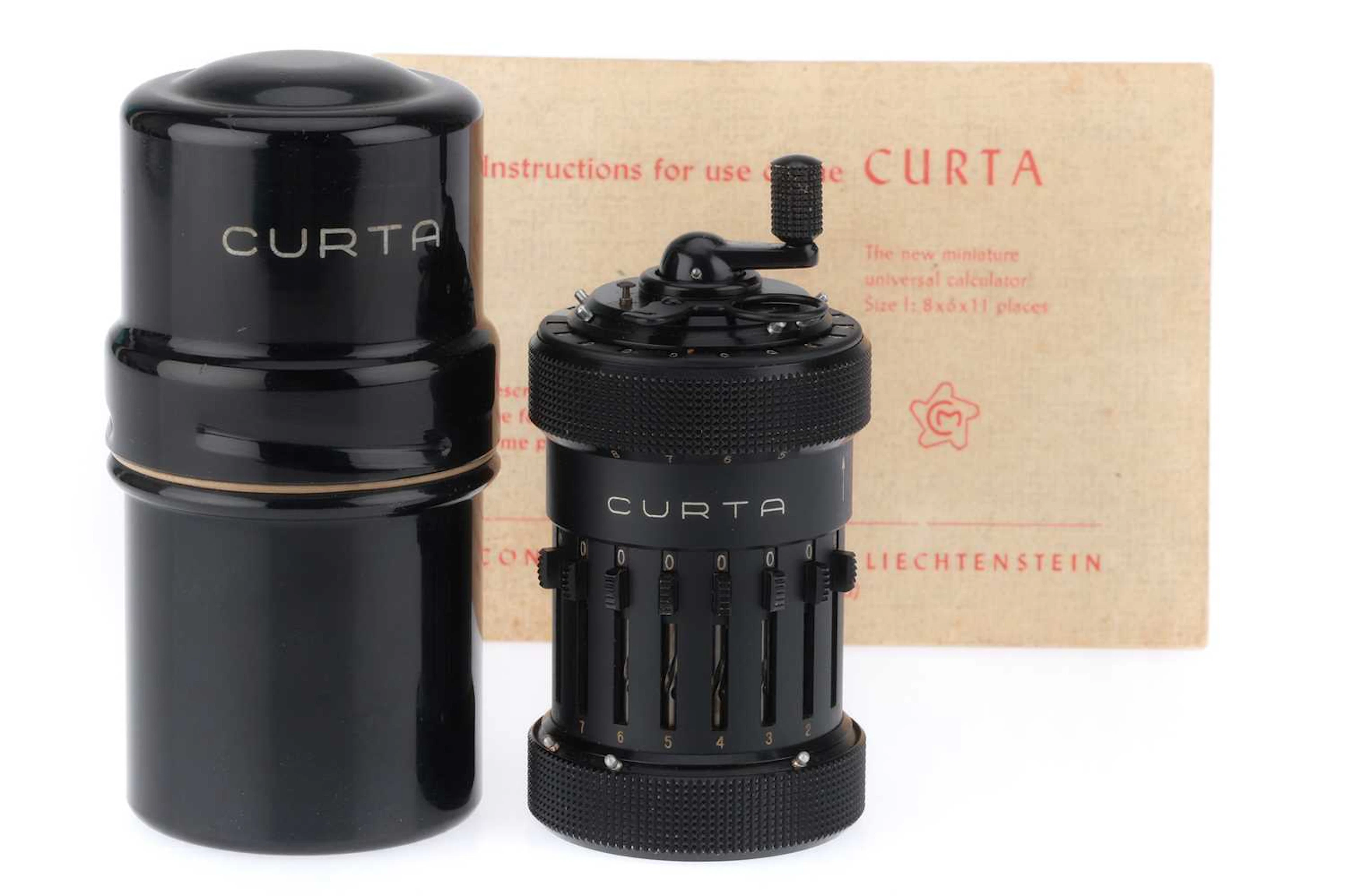 A Type 1 Curta Calculator, Liechtenstein