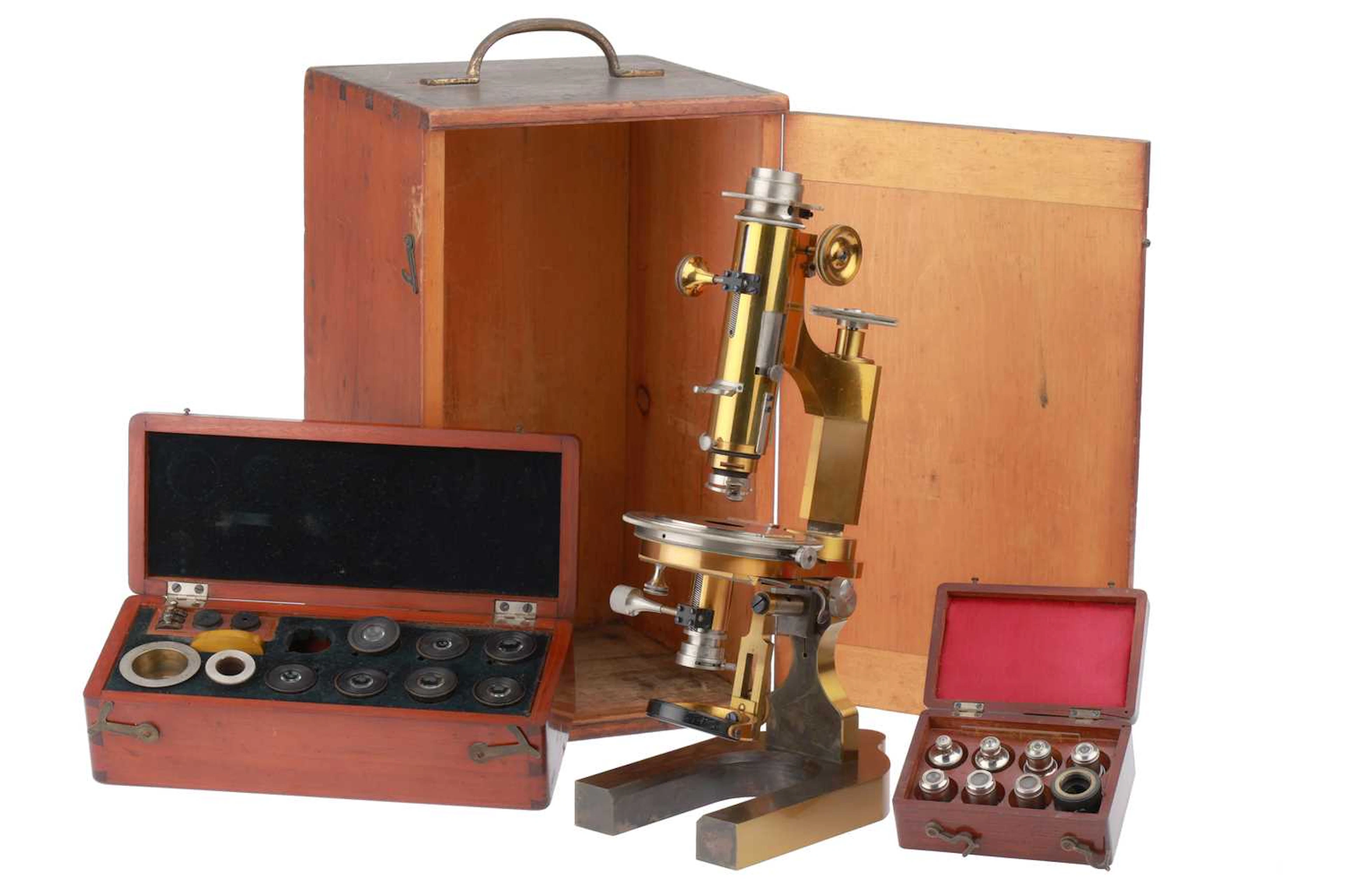 An Exceptionally Rare & Fine 1A Large Model, Petrological Microscope