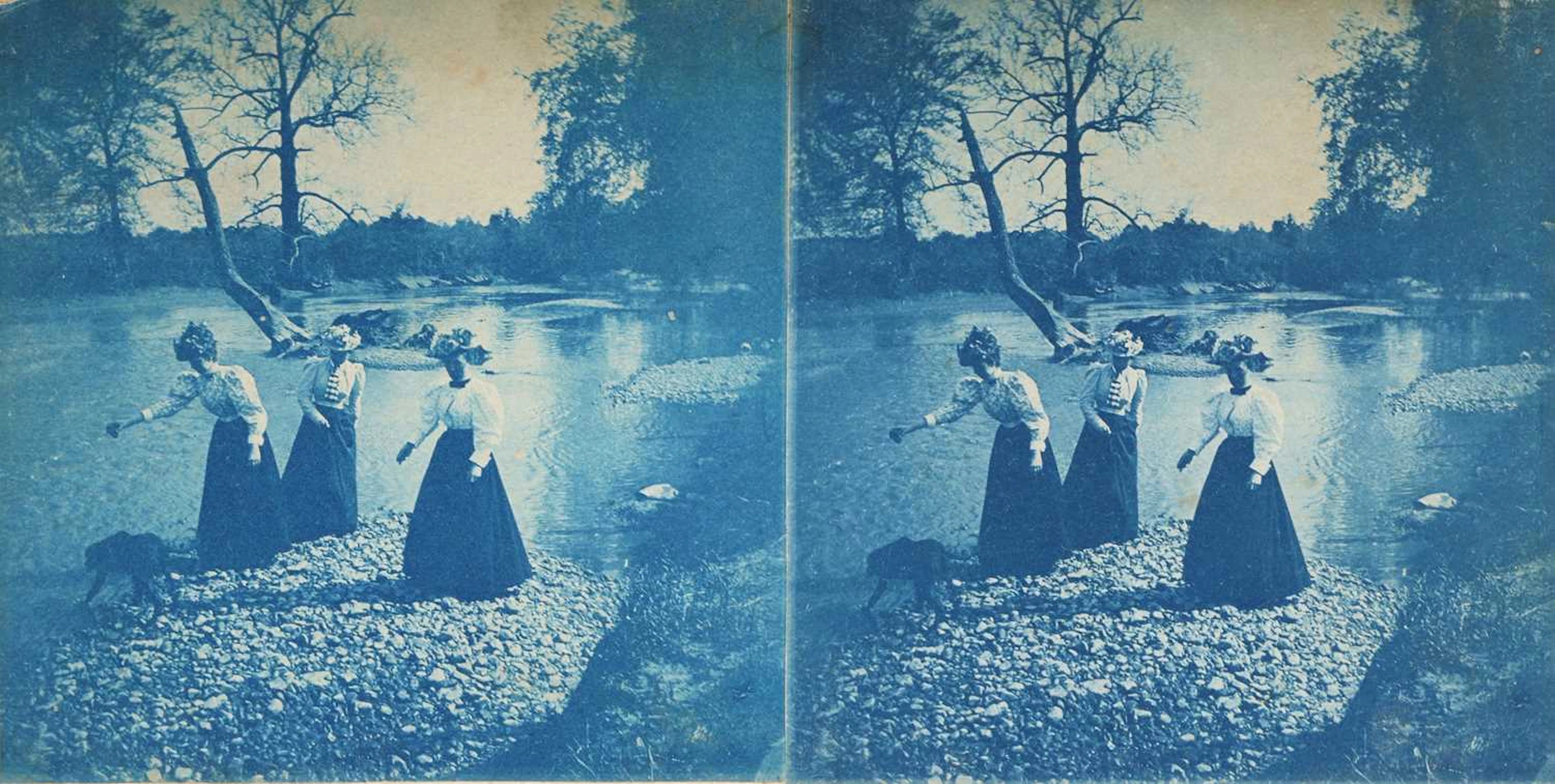 Stereo Cyanotype