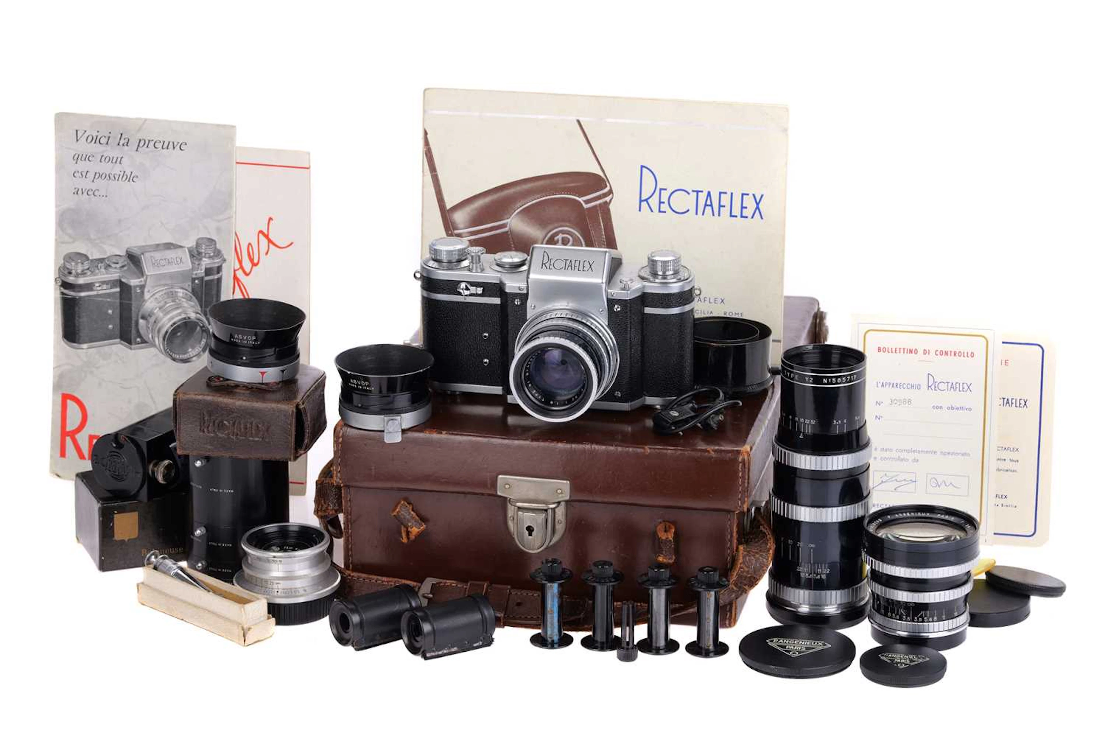A Rectaflex Starea Rectaflex 1300 Camera Outfit