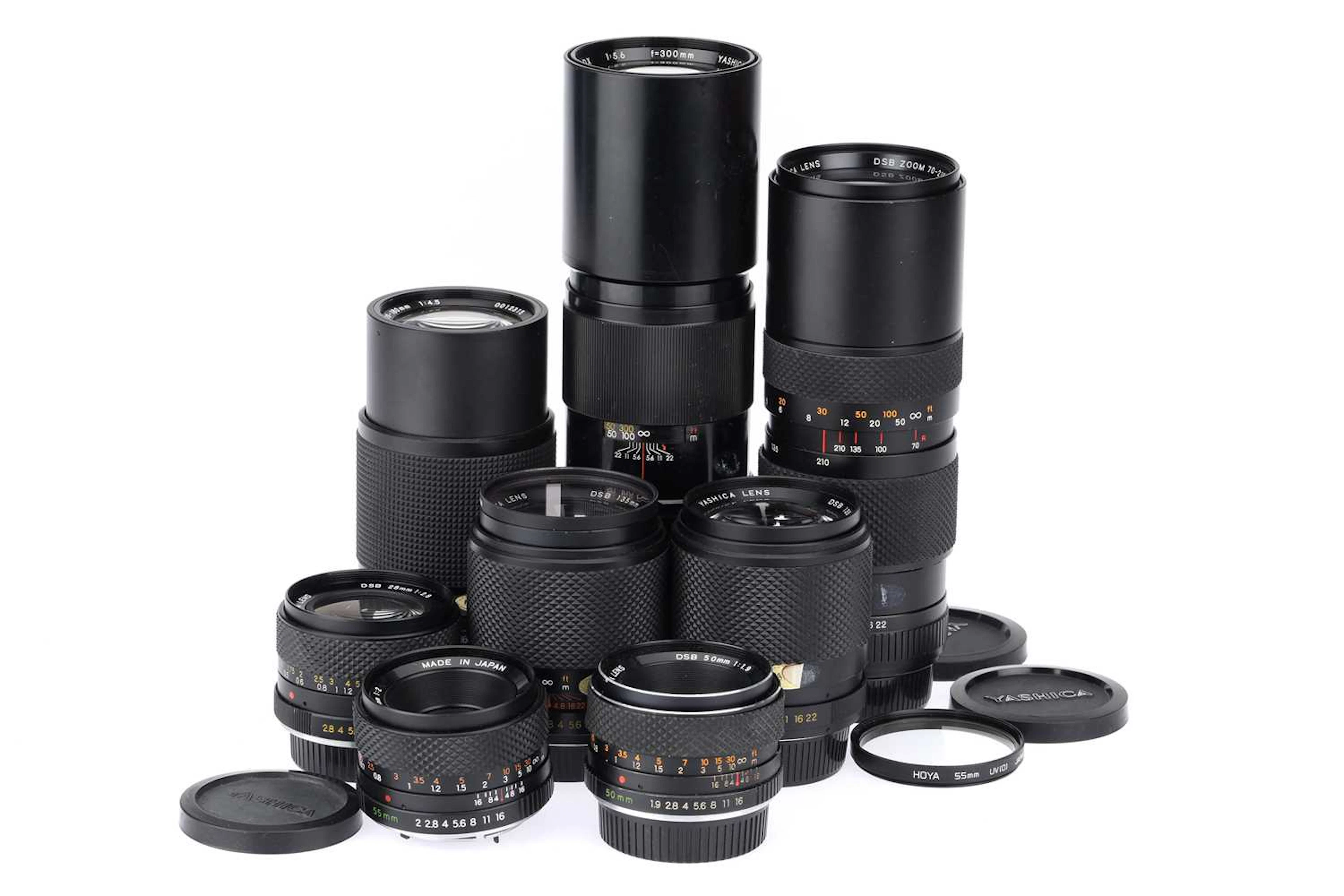 A Selection of Yashica DSB/DX Series Camera Lenses