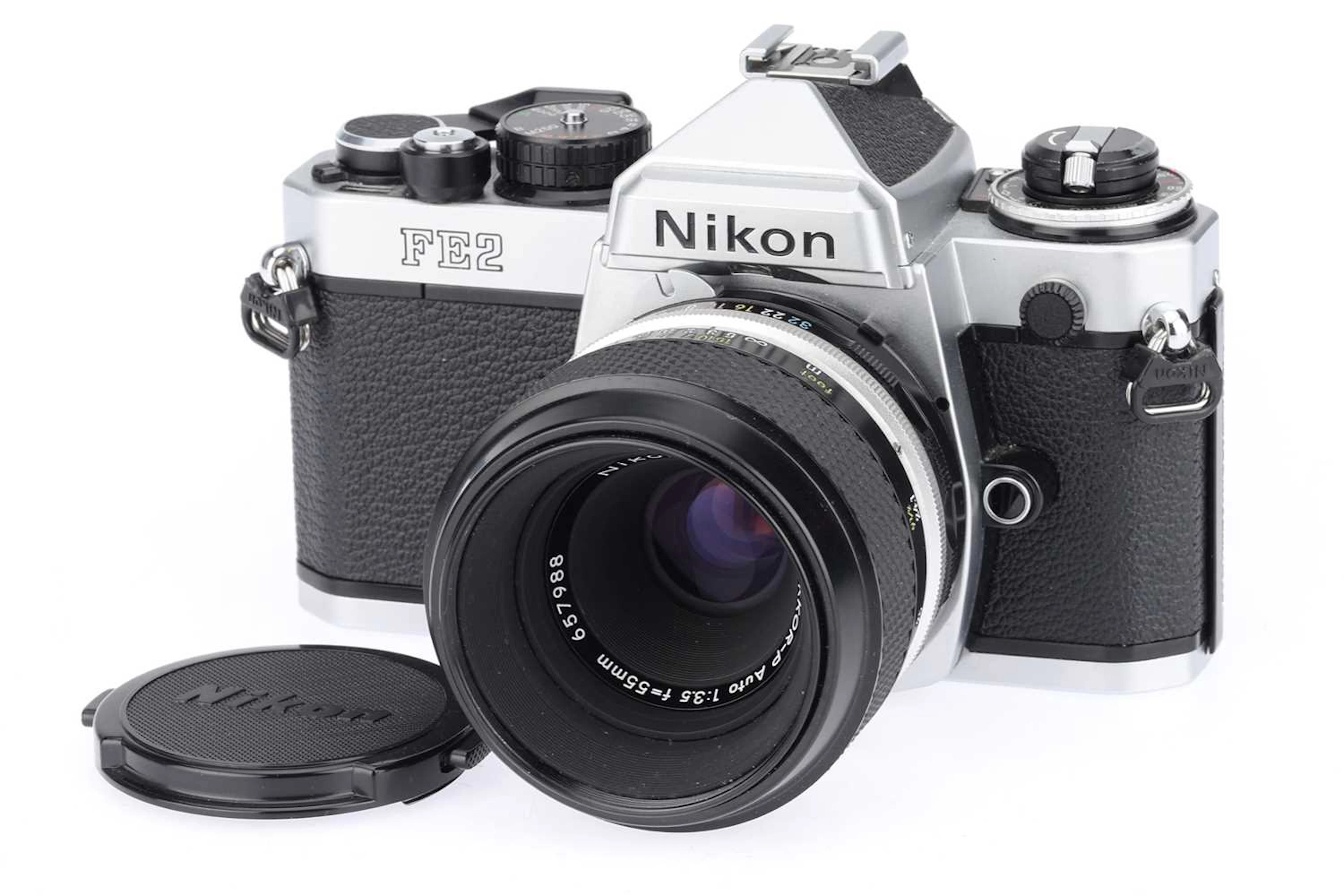 A Nikon FE2 35mm SLR Camera