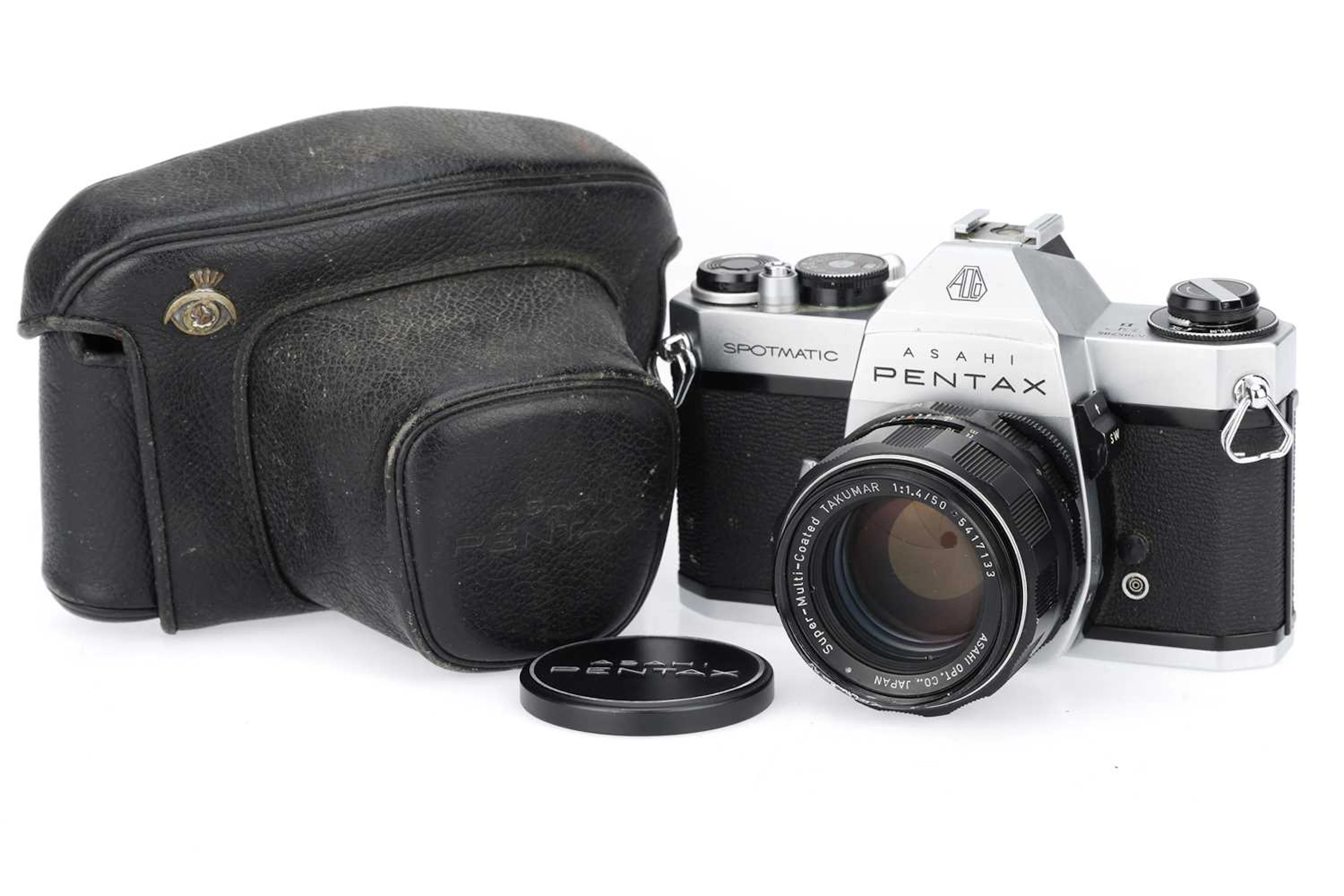 An Asahi Pentax Spotmatic SP II 35mm SLR Camera