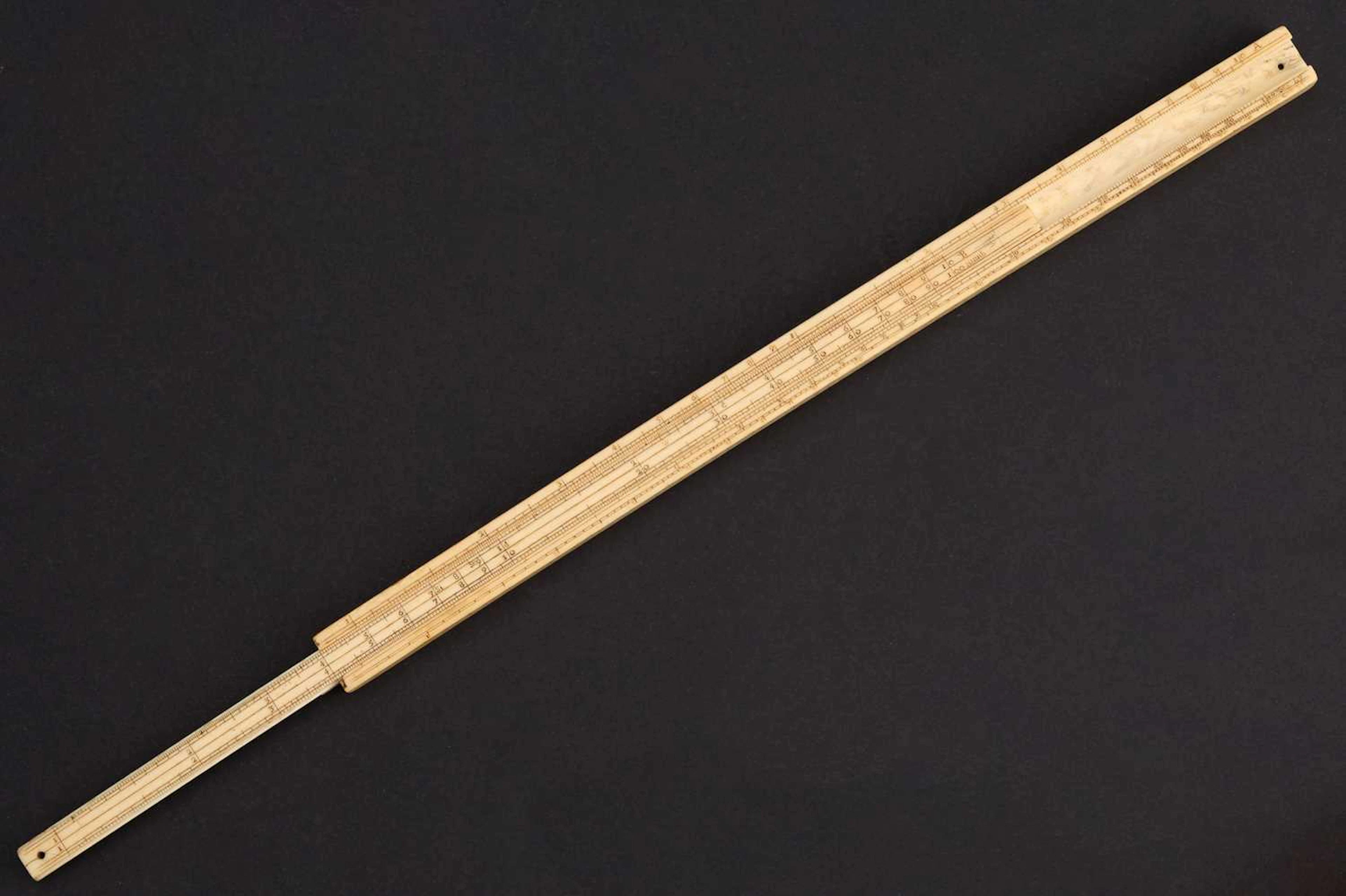 Carver, Issac, William and Mary period Ivory Gauger Rule