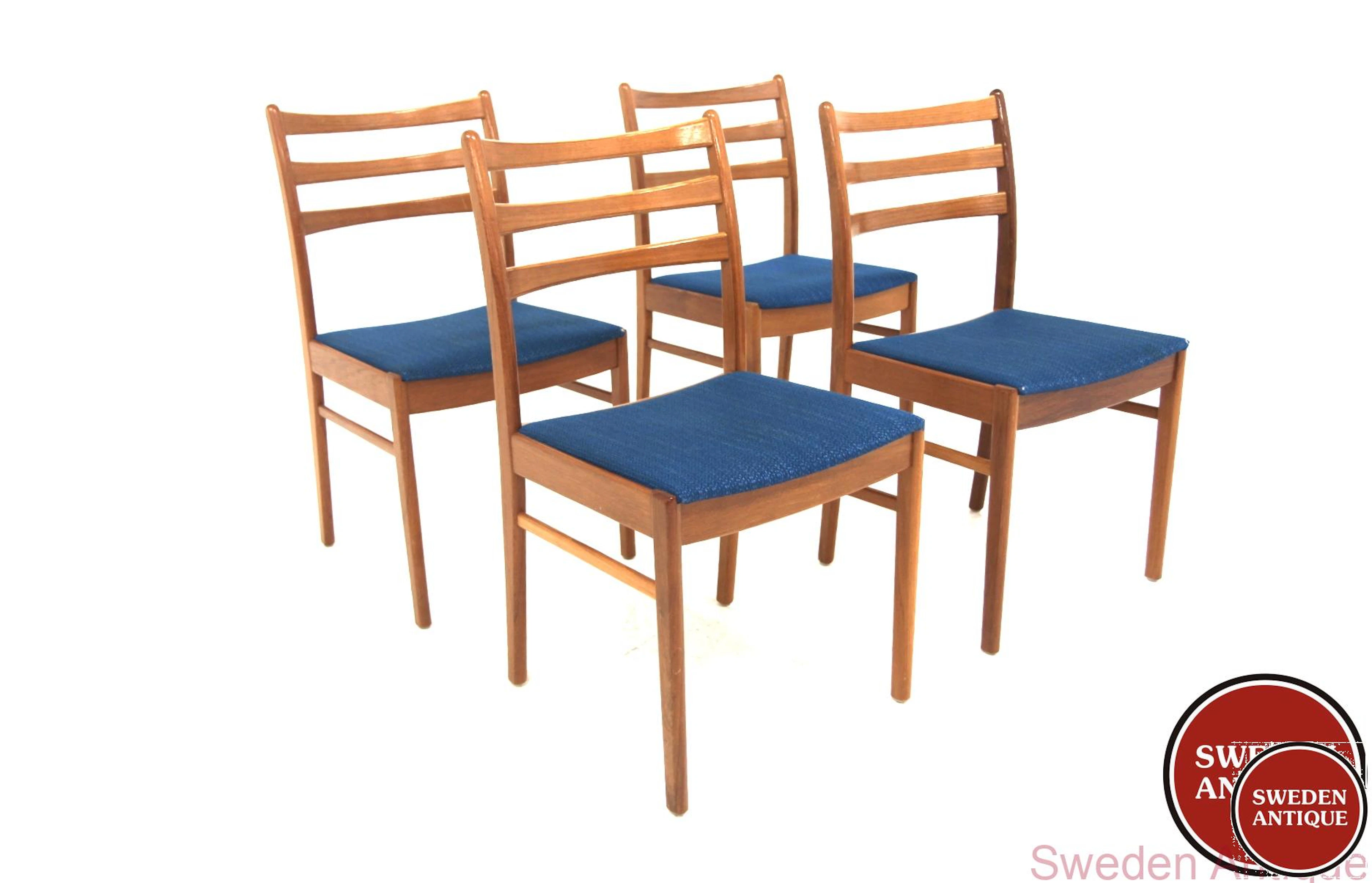 4Pcs Chairs NC Industrier, Valdemarksvik Year: 1960s Origin: Swe.