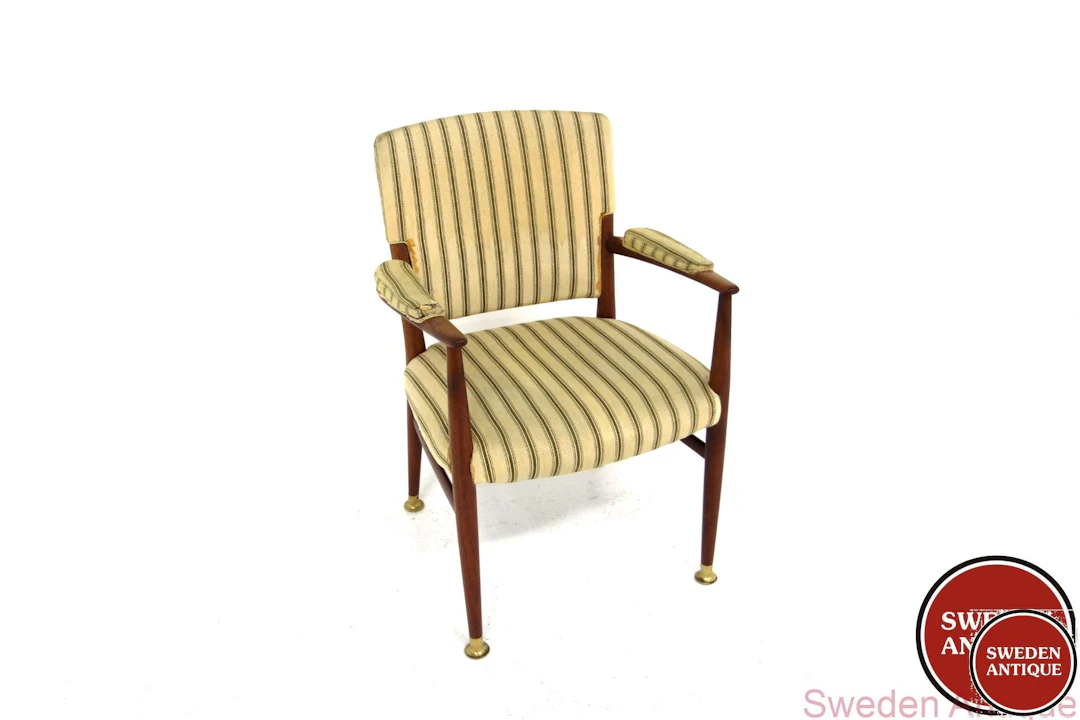 Arm chair Peter Hvidt & Orla Mølgaard Nielsen for C B Hansen Teak Metal
