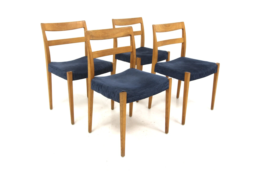 4Pcs Chairs Garmi Nils Jonsson for Troeds, Bjärnum Year: 1960s Origin: