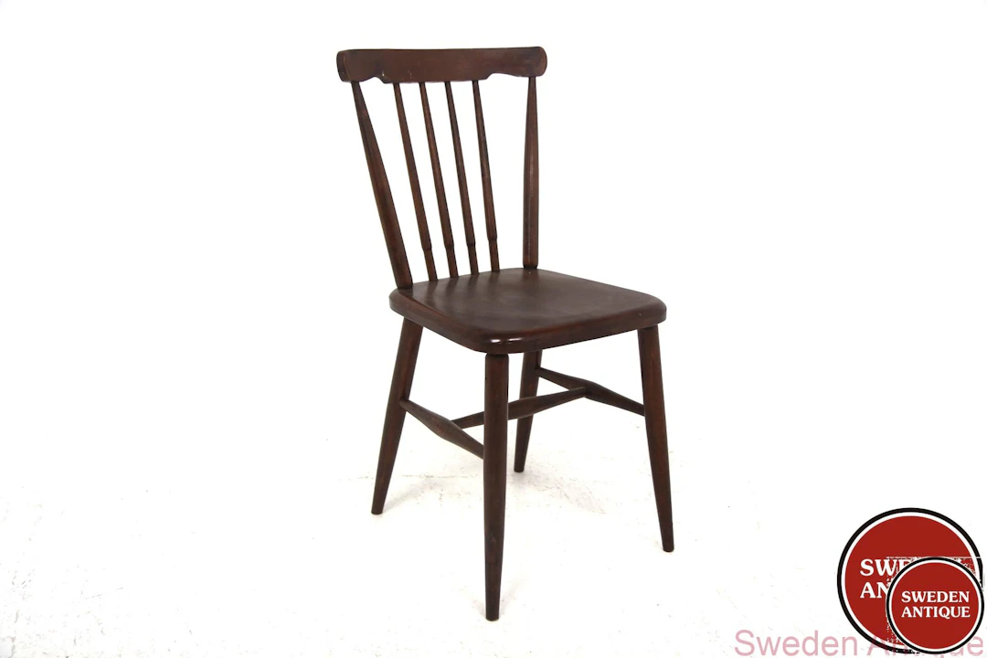 Chair Year: 1960s Origin: Swe. Material: Brown W: 42cm D: 49cm H: