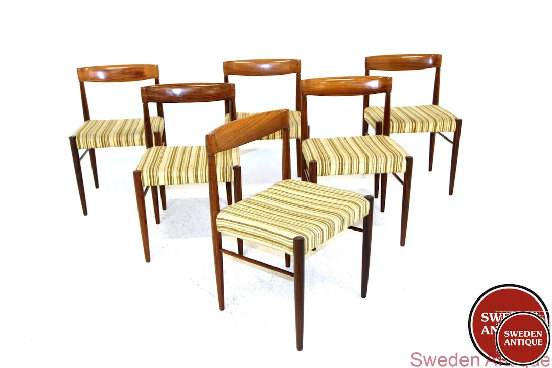 6 Chairs Henry Walter Klein for Bramin Möbler *