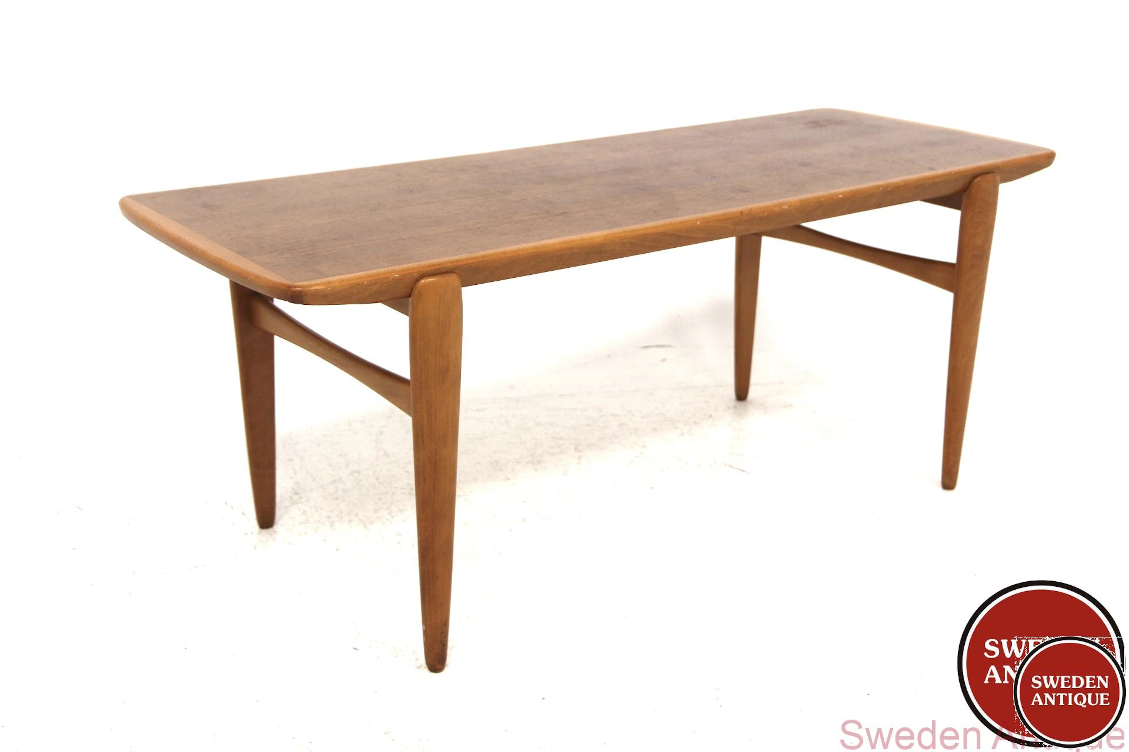 Coffee table 1960s Swe. Teak Beech