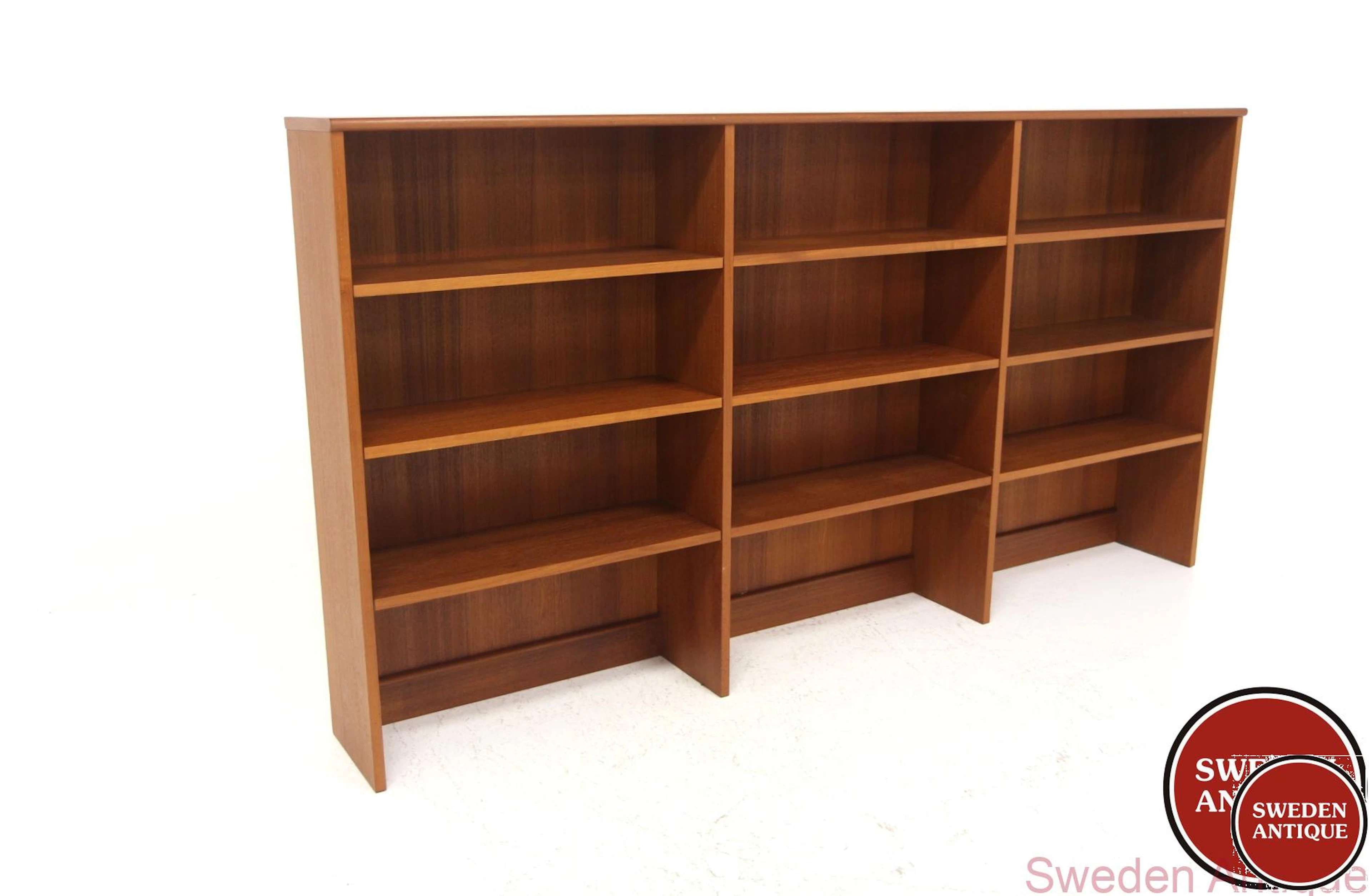 Bookshelf Year: 1960s Origin: Swe. Material: Teak W: 210cm D: 26cm H: 110cm