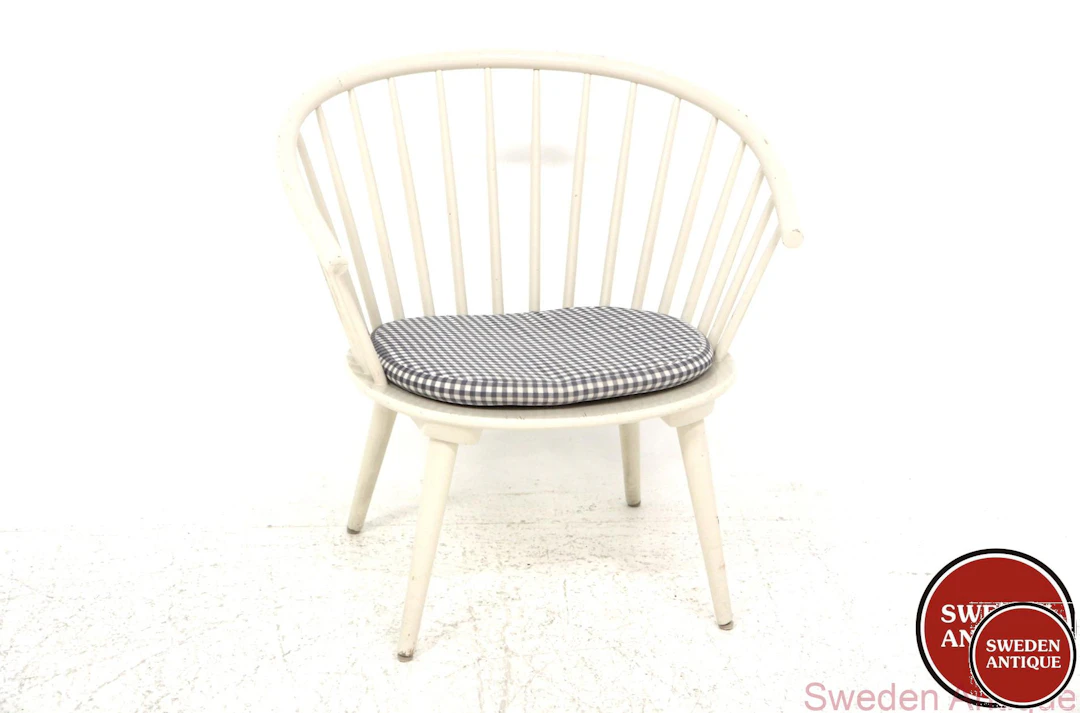 Lounge chair Eker Gillis Lundgren for Möbel-IKÉA 1960s Swe. White