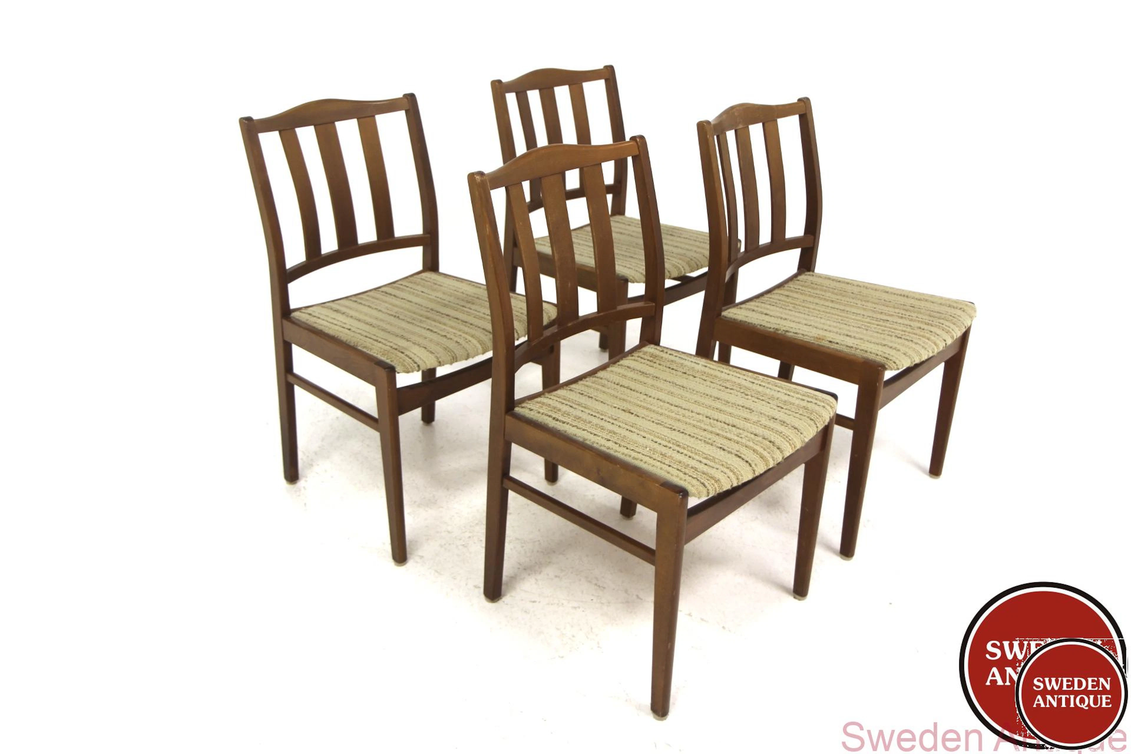 4 Chairs 1960s Swe. Beech