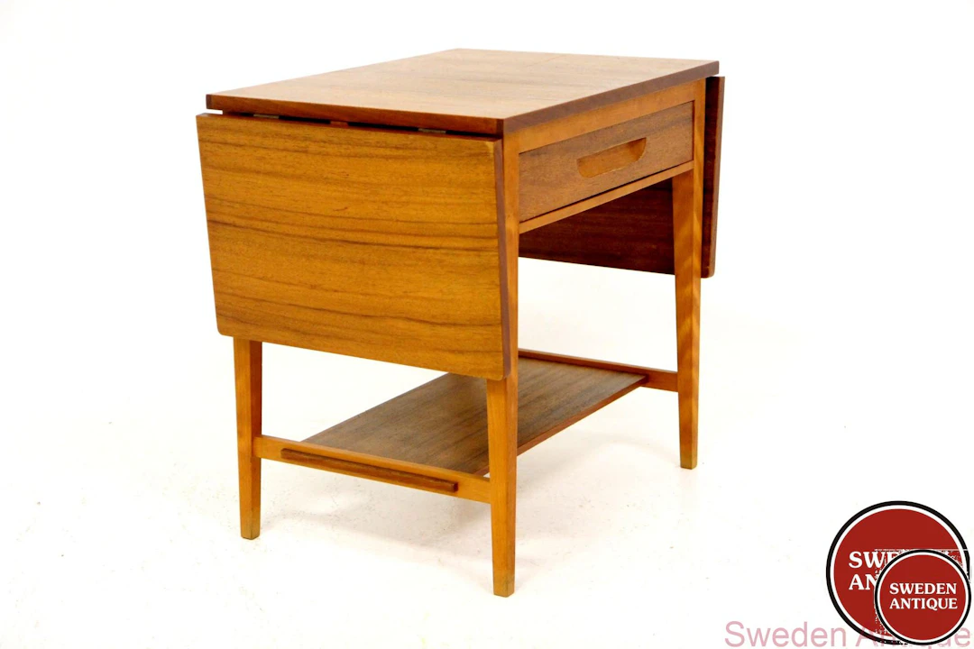 Sewing table 1950s Swe. Teak Birch