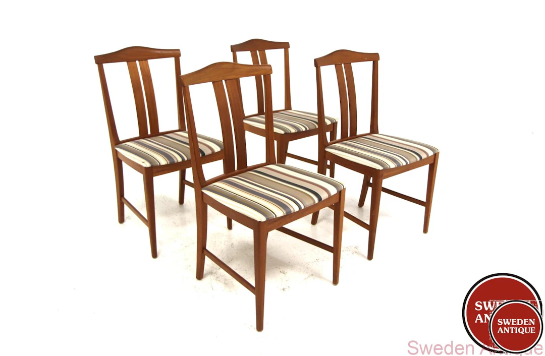 4Pcs Chairs Karl Erik Ekselius for JOC Möbler, Vetlanda Year: 1960s