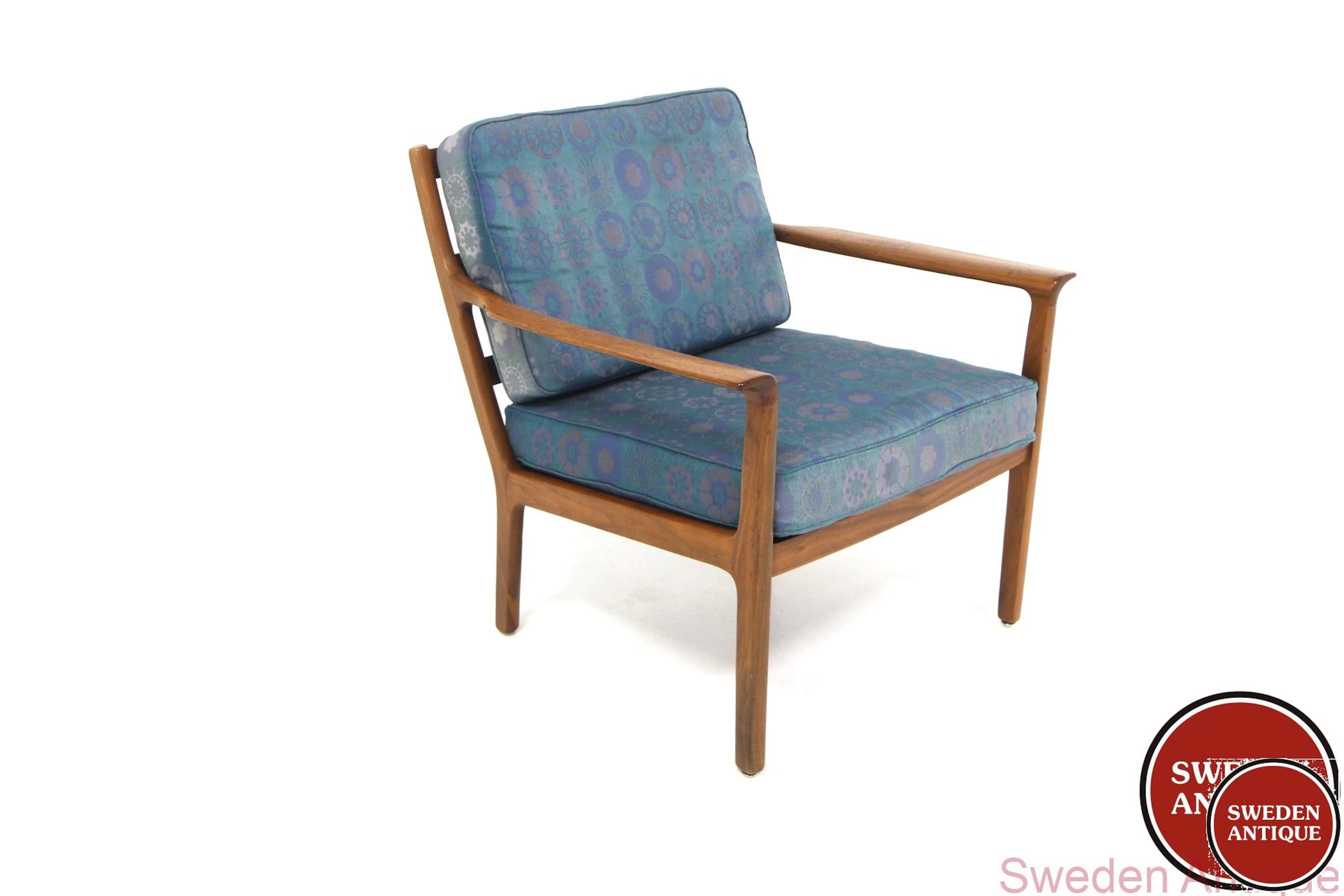 Lounge chair Bröderna Anderssons Industrier i Ekenässjön AB 1960s Swe. Walnut