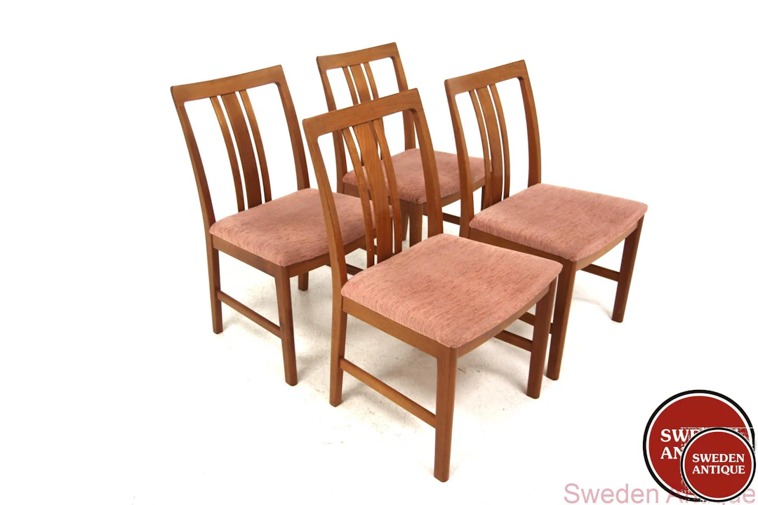 4 Chairs 1960s Swe. Teak