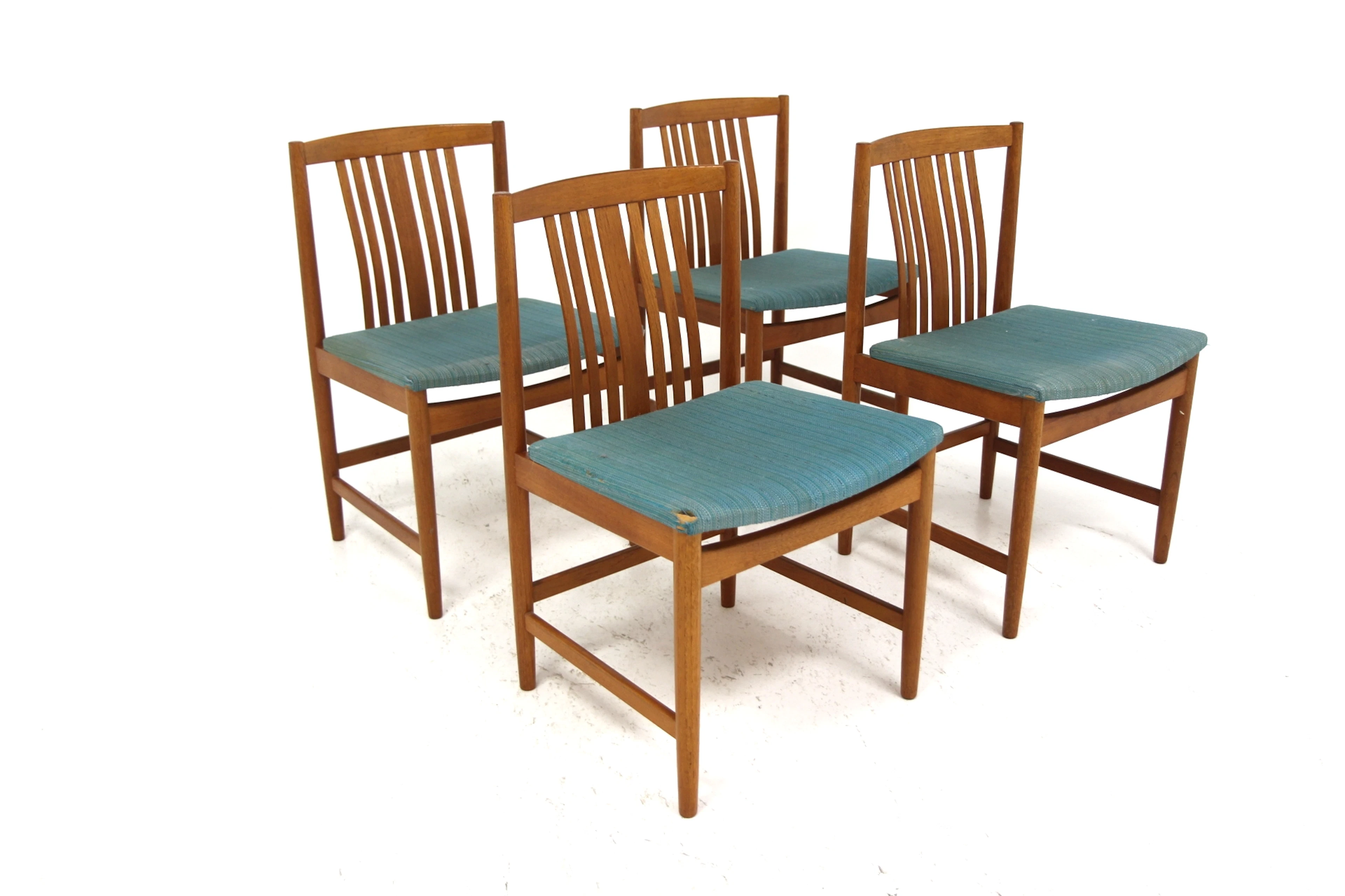 4Pcs Chairs Ulferts Möbelfabrik, Tibro Year: 1960s Origin: Swe. Material: