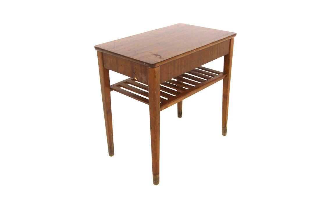 Bedside table 1950s Swe. Mahogany