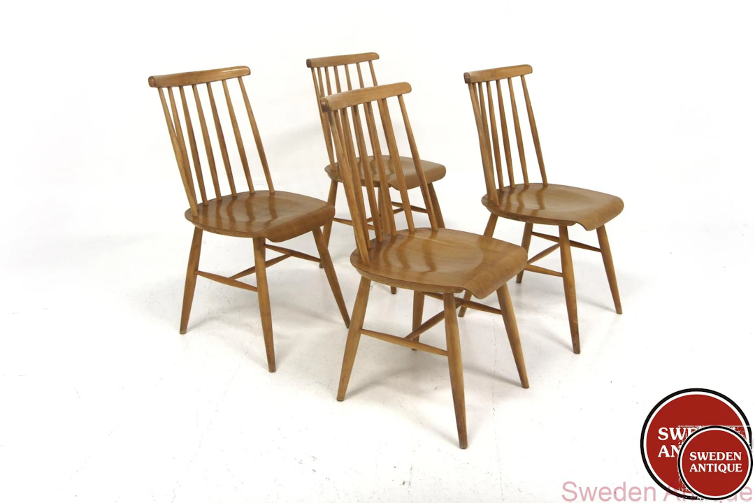 2Pcs Chairs Nässjö Stolfabrik, NESTO Year: 1970 Origin: Swe. Material: