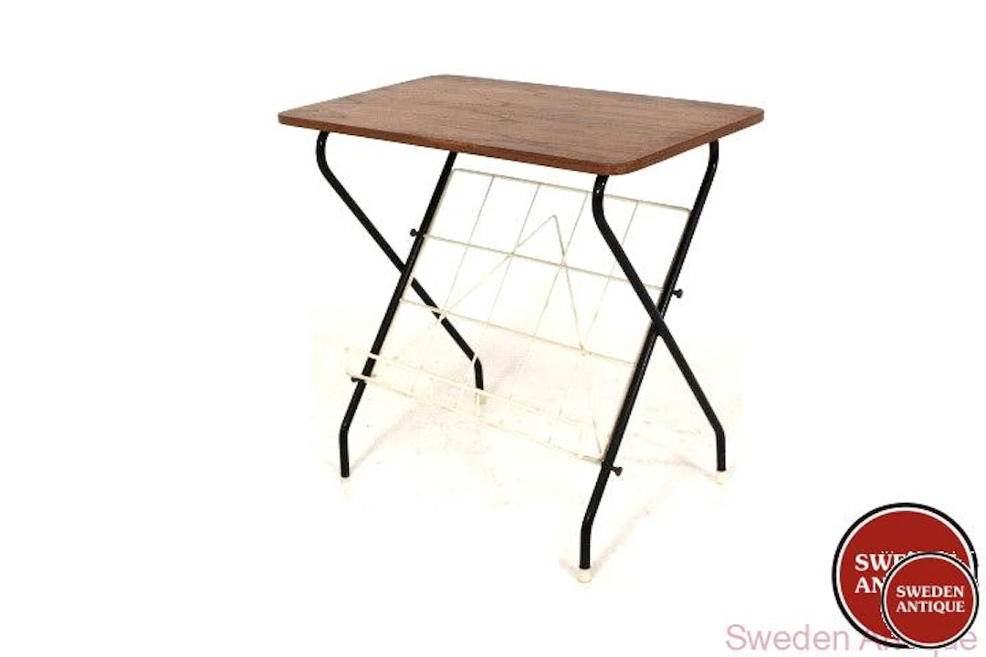 Side table 1960s Swe. Teak Metal